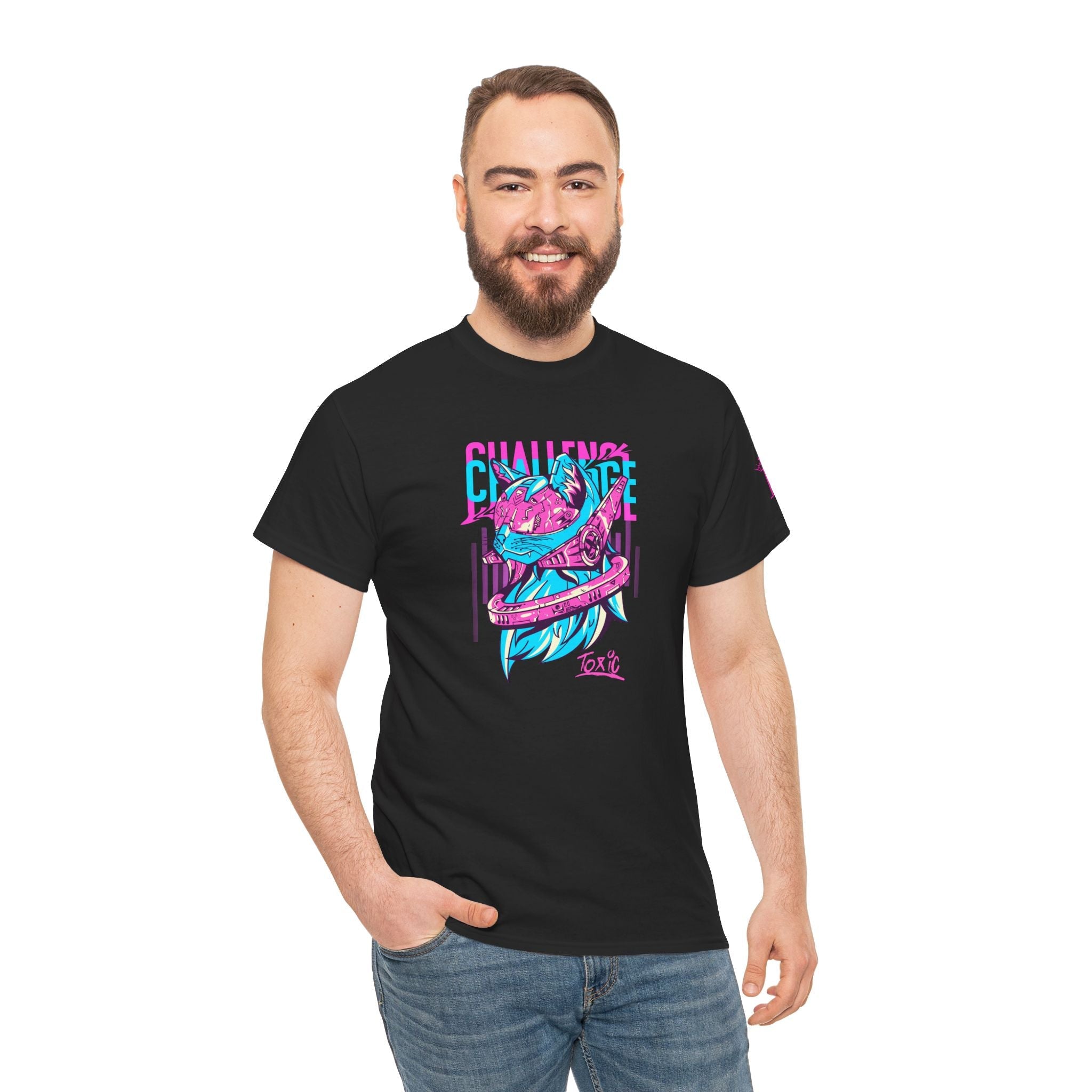 Challenge Toxic Kitty | Mix & Match Cotton Unisex Fun-Flirty Lovers’ T-Shirts