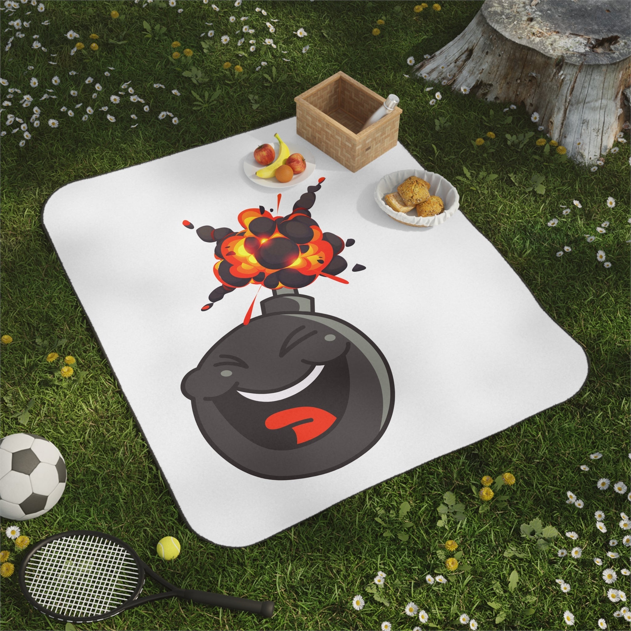 Going to Explode Pop Emoji | Mix Match Fun-Flirty Lovers’ Water-Resistant Blankets