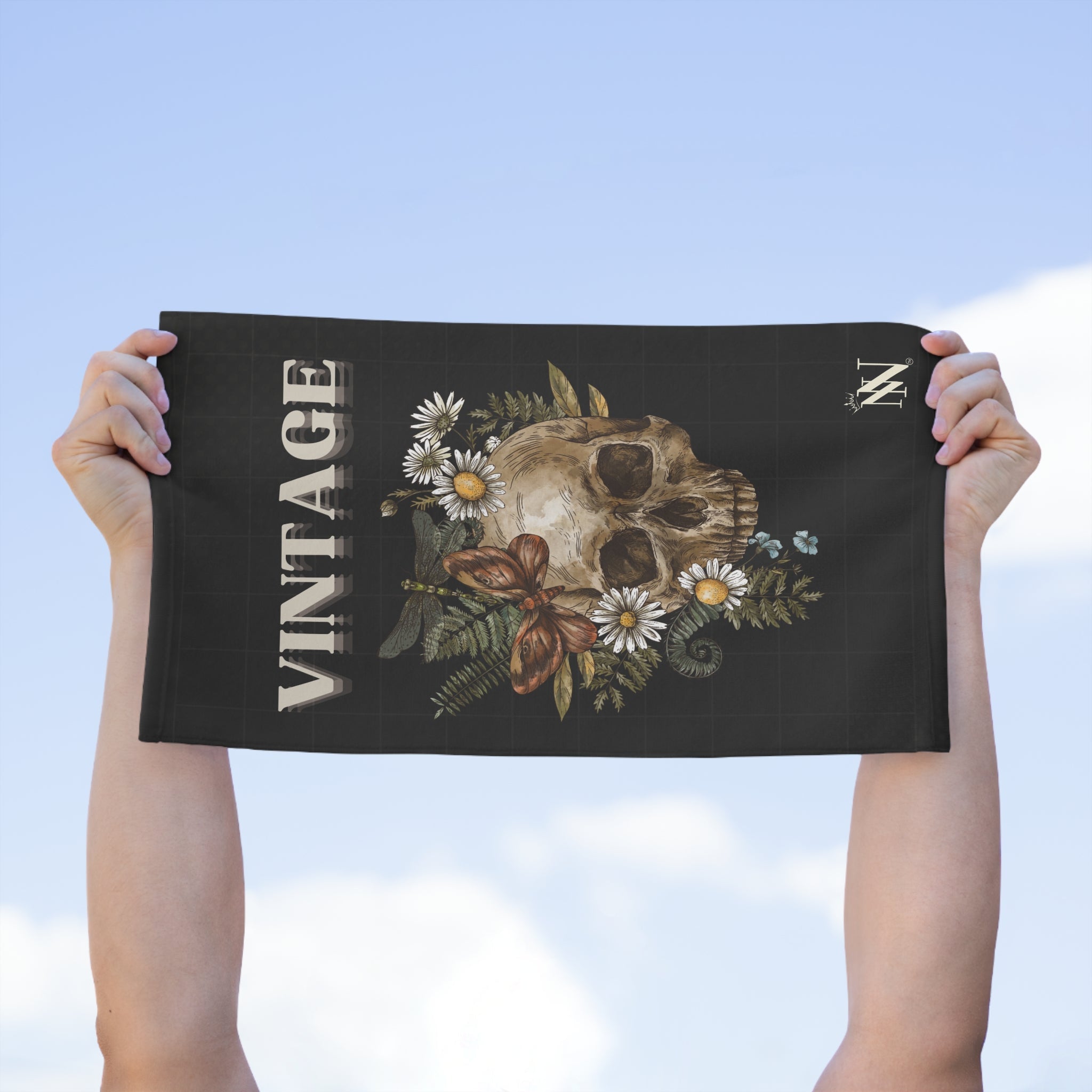 Vintage Floral Skull | Mix & Match Soft Fun-Flirty Lovers’ Towels