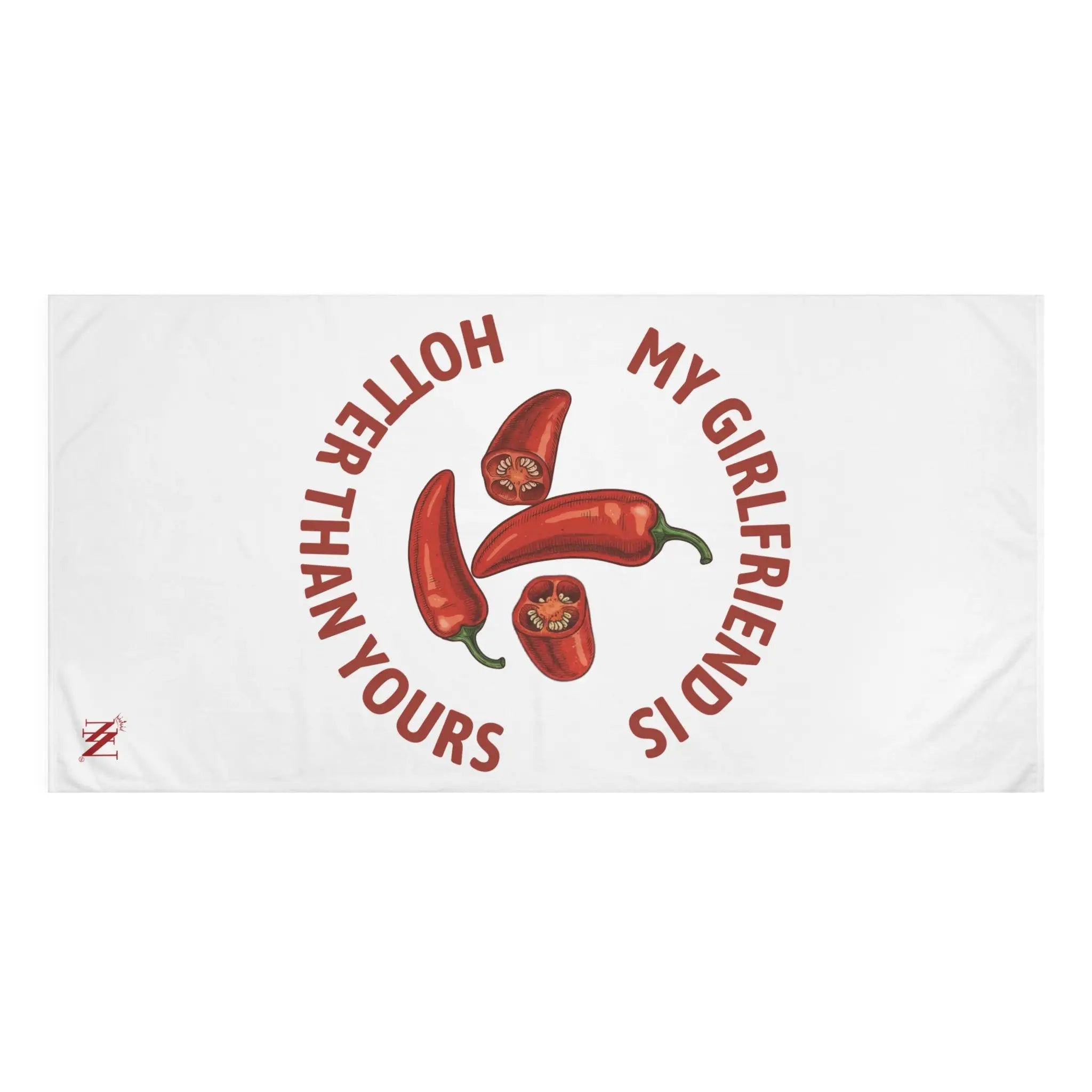 My Girlfriend is Hotter Than Yours Pepper | Mix & Match XL Fun-Flirty Lovers’ Towels
