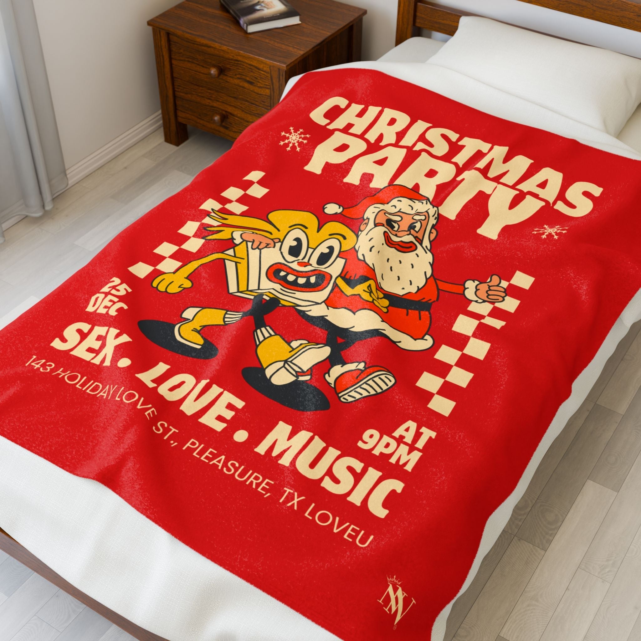 Christmas Party | Mix & Match Soft Fun-Flirty Lovers’ Blankets