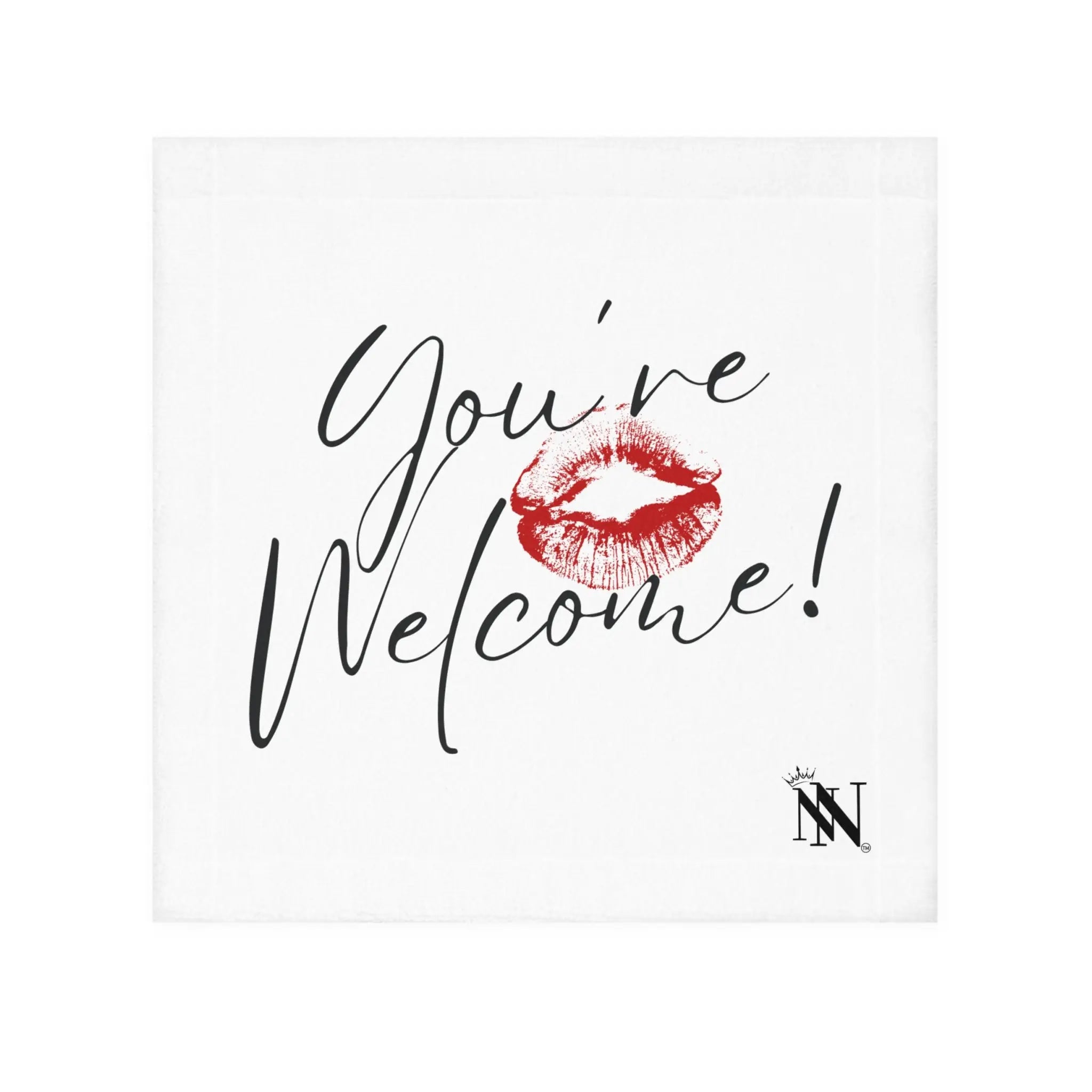 You’re Welcome! with a Kiss Women’s Cum Rag