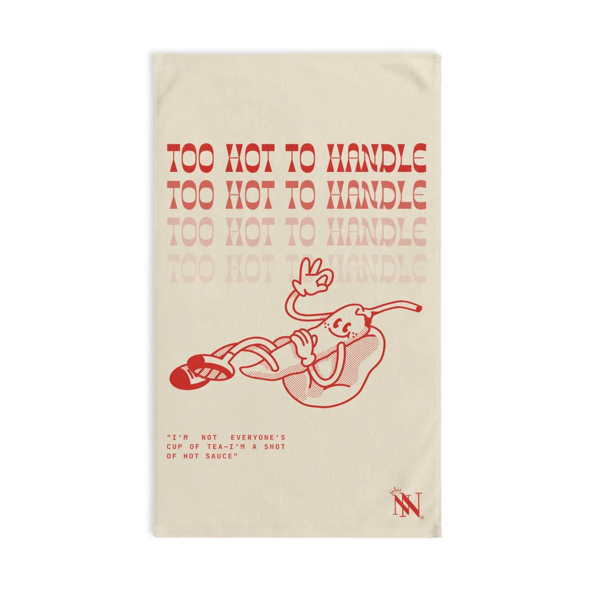 Too Hot to Handle Pepper | Mix & Match Classic Fun-Flirty Lovers’ Towels
