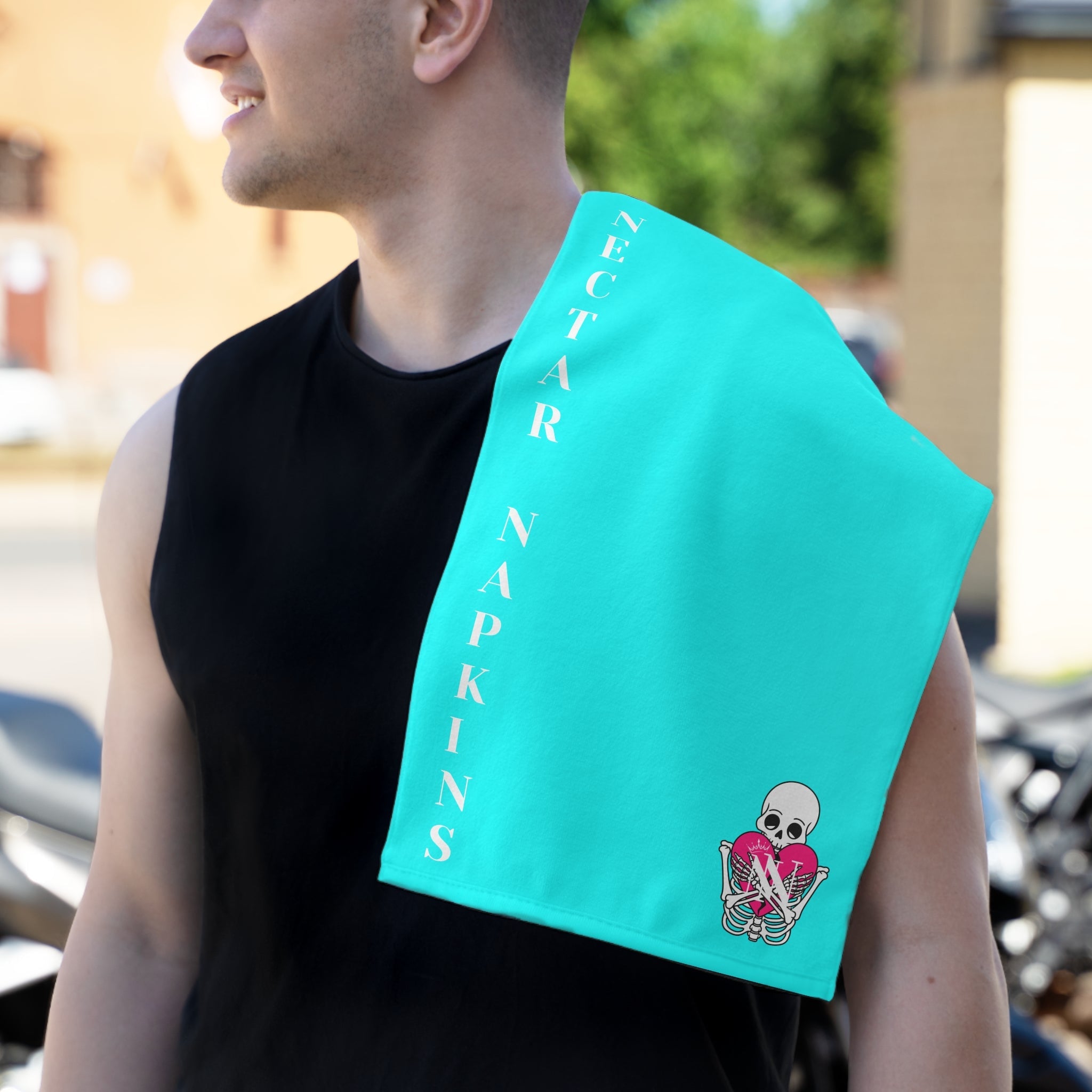Nectar Napkins Brand Neon Blue Sex Towel