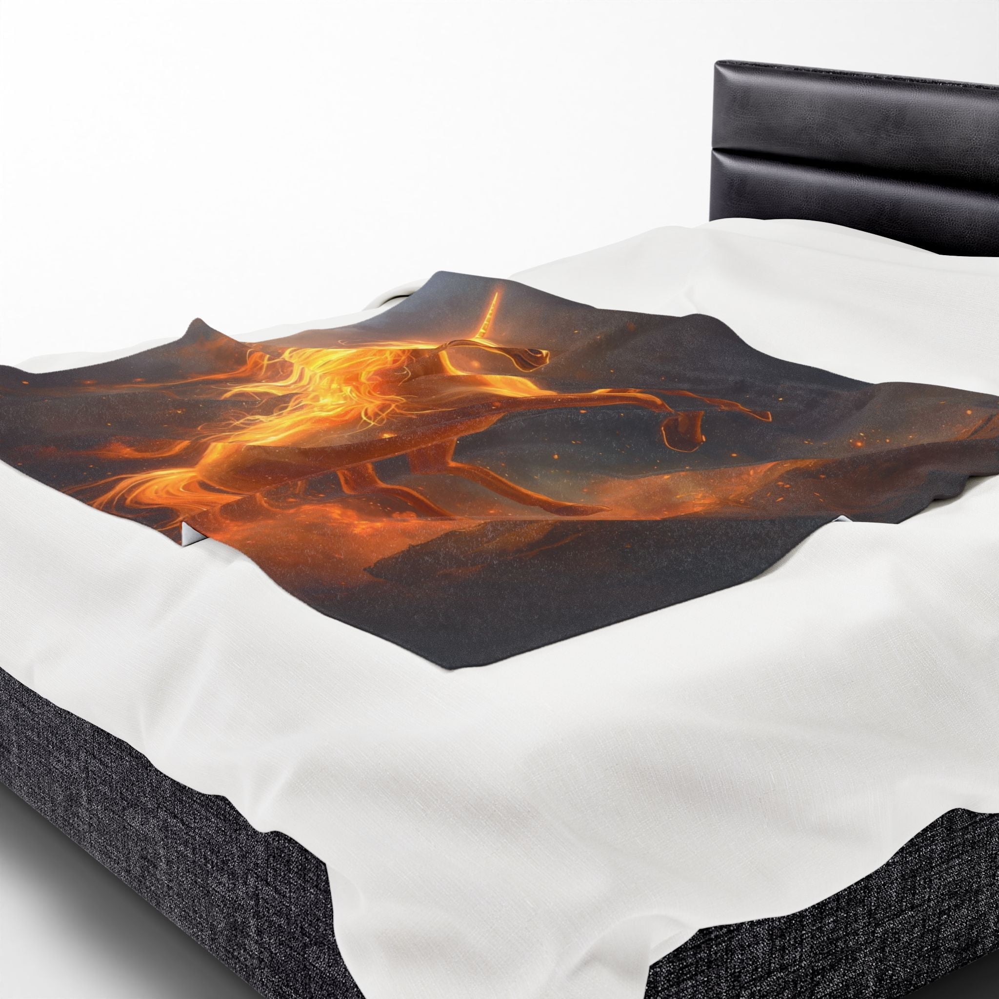 Fire Storm Unicorn | Mix & Match Velveteen Fun-Flirty Lovers’ Blankets