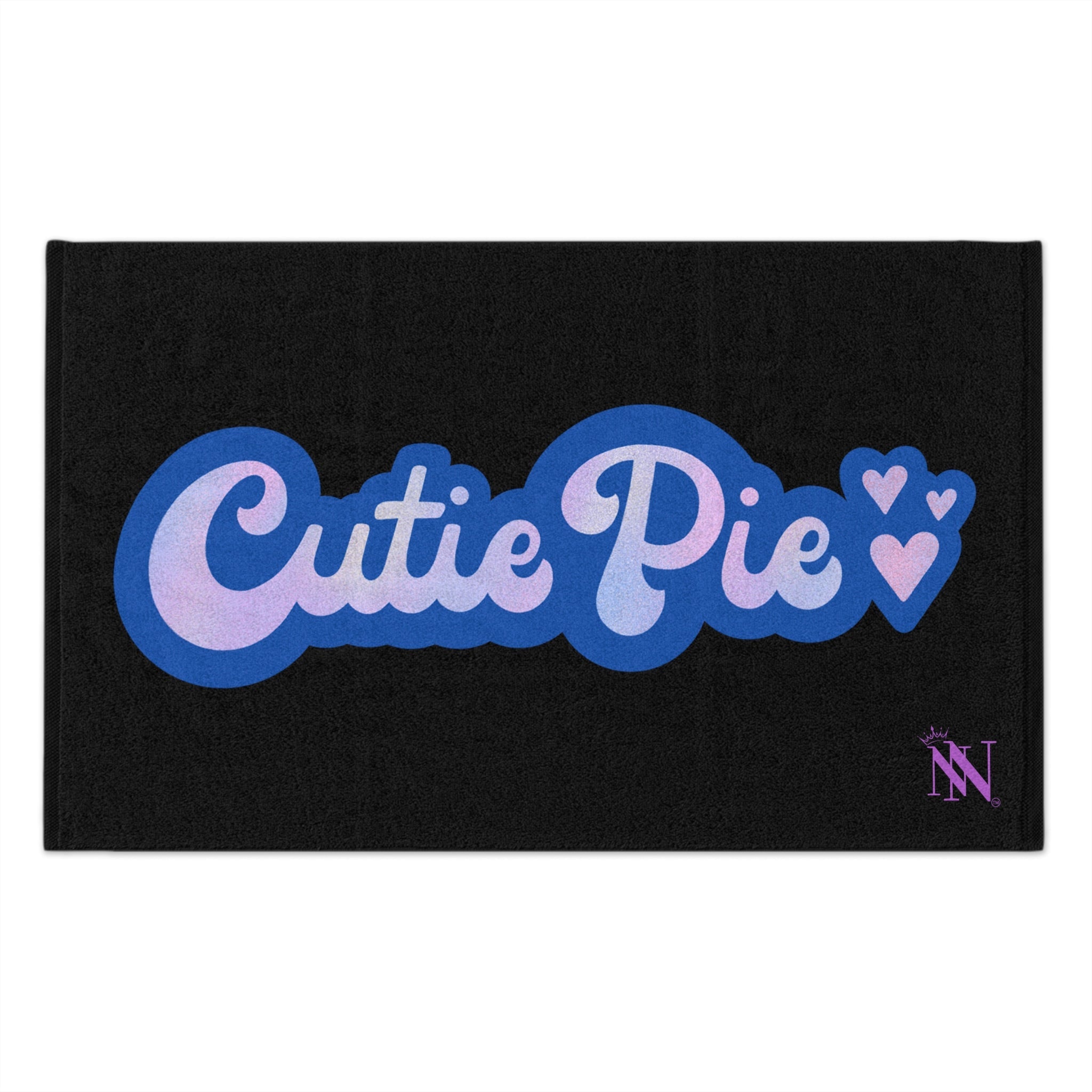 Cutie Pie Black | Mix & Match Soft Fun-Flirty Lovers’ Towels