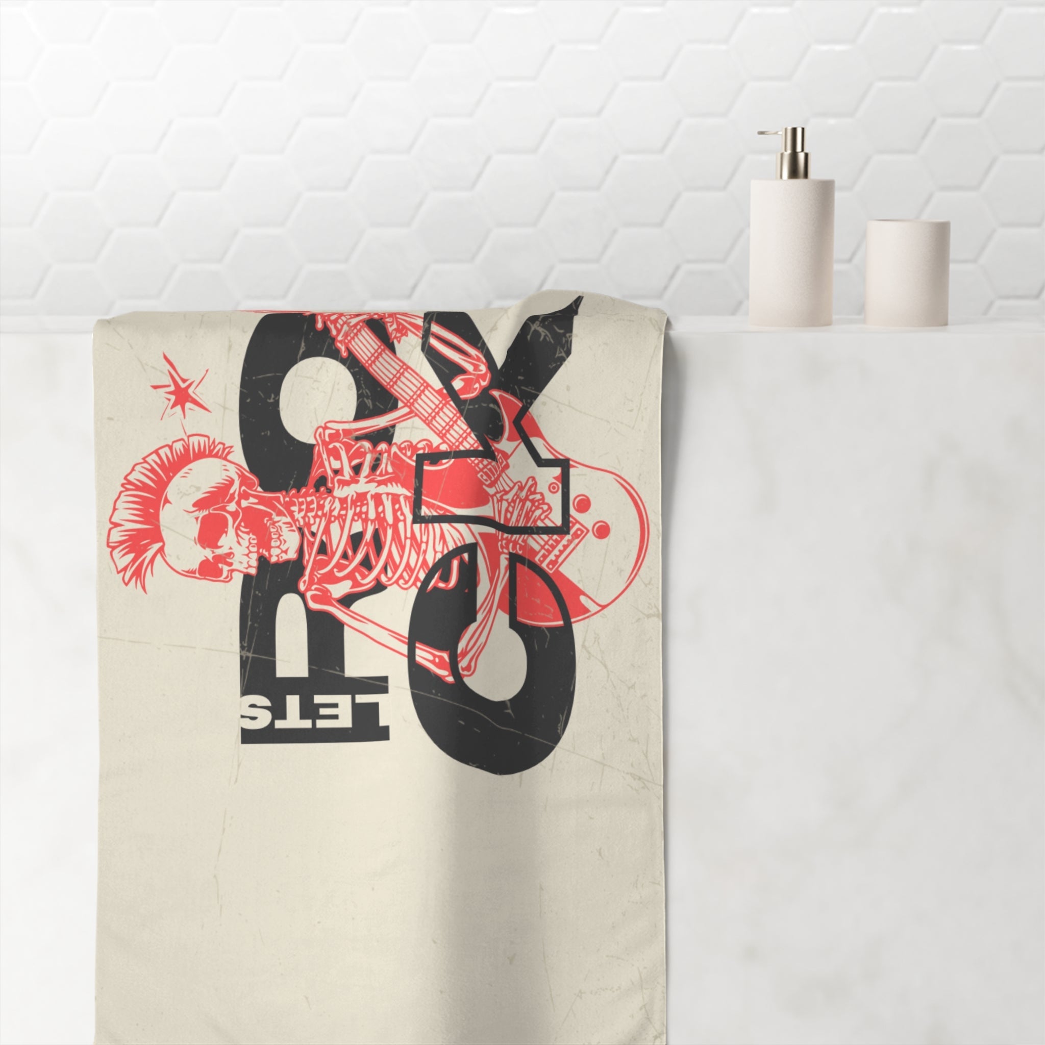 Let’s Rock Skull Rocker Anal Sex Towel