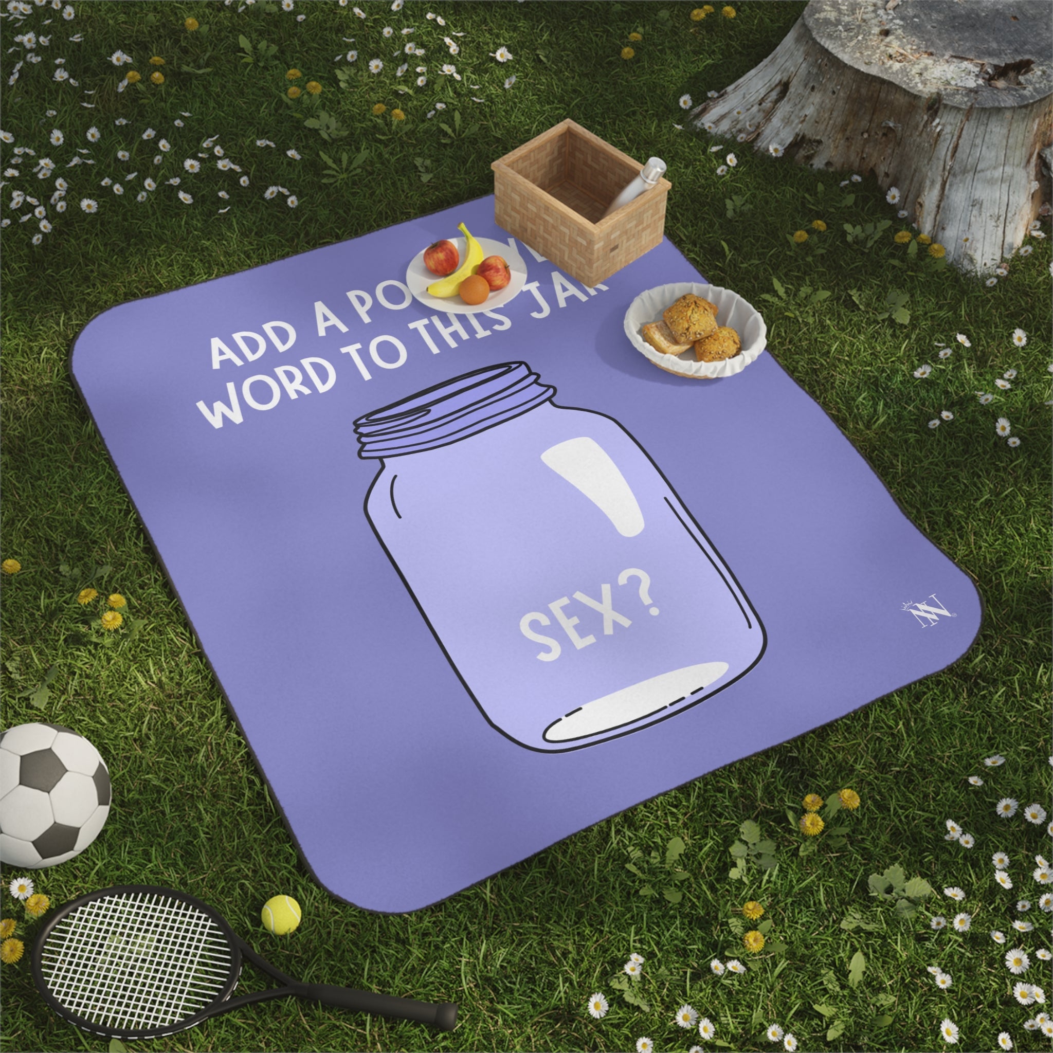 Positive Word Jar Sex? Water-Resistant Sex Blanket