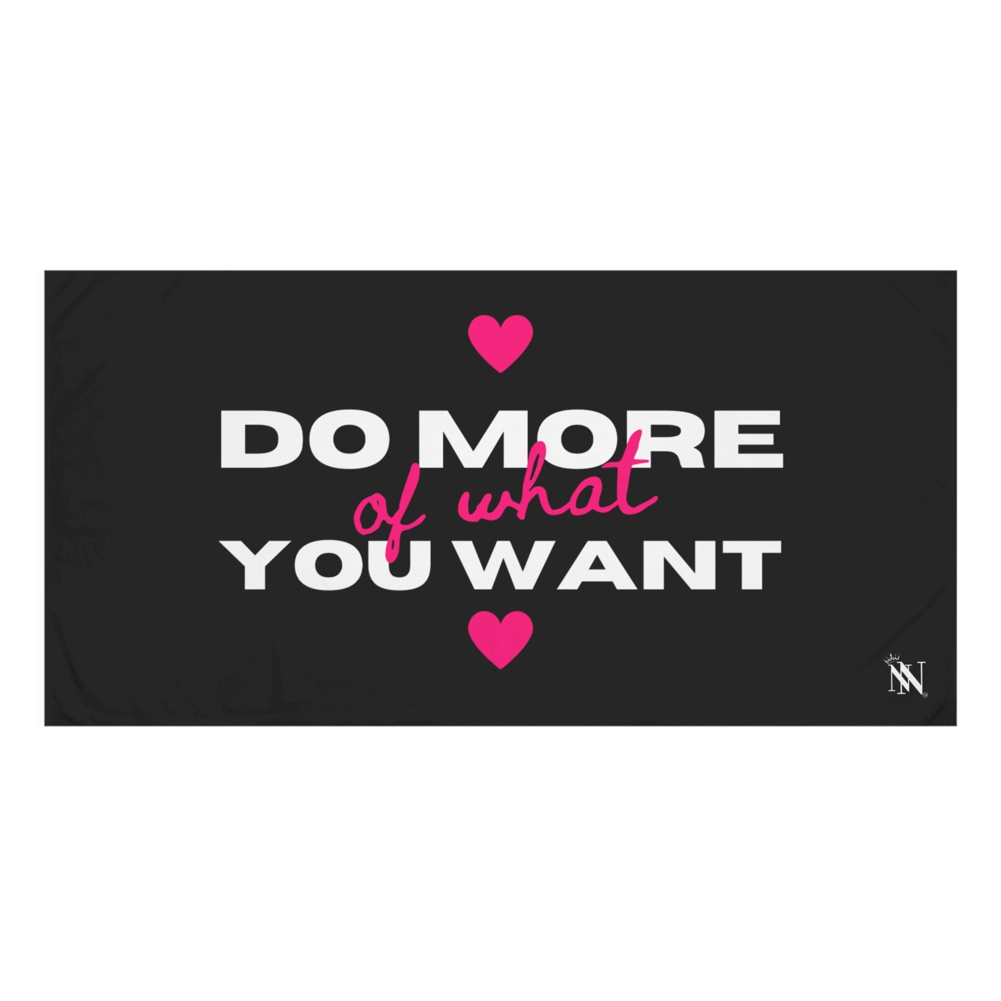 Do More of What You Want Hearts Extra Large Towel for Sex
