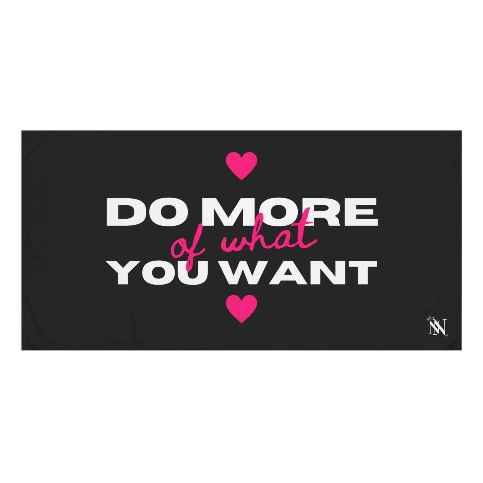 Do More of What You Want Hearts Extra Large Towel for Sex