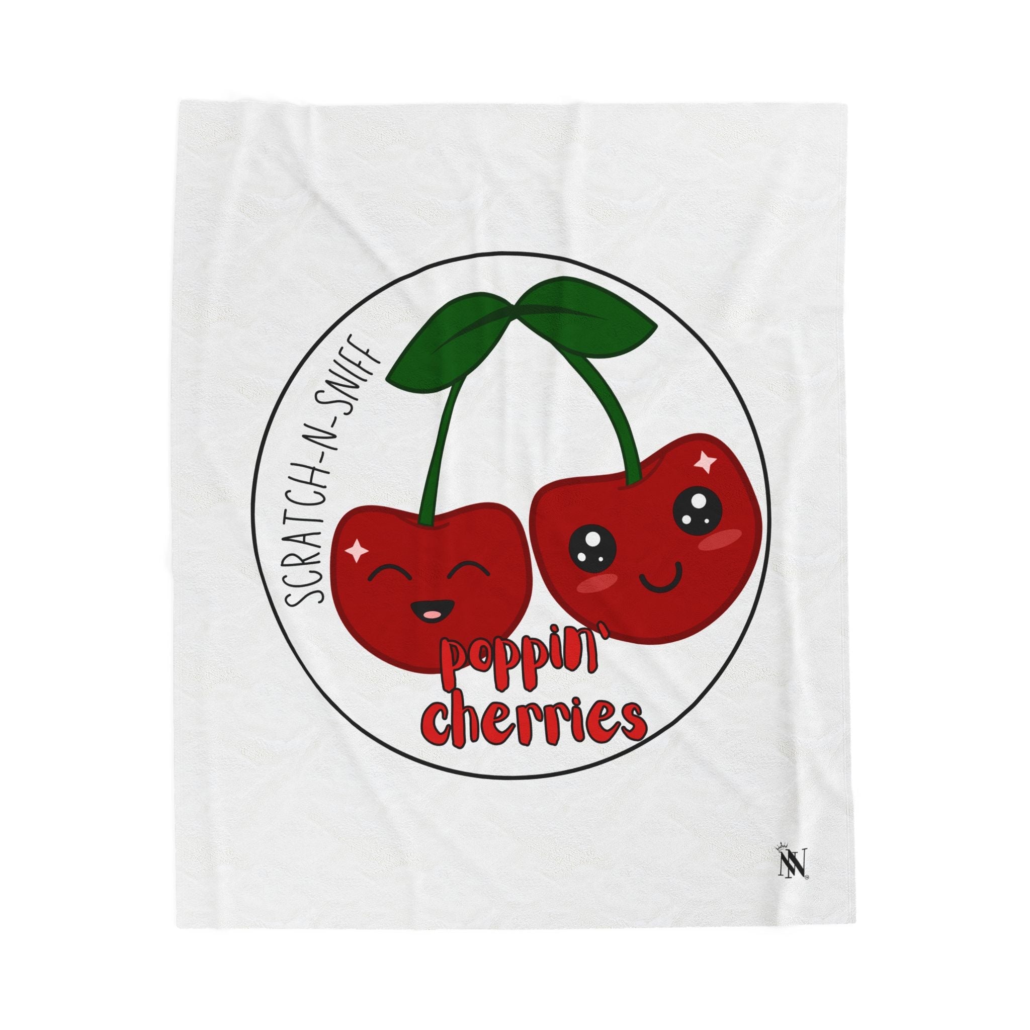 Poppinā Cherries Scratch N Sniff | Mix & Match Fun-Flirty Loversā Blankets