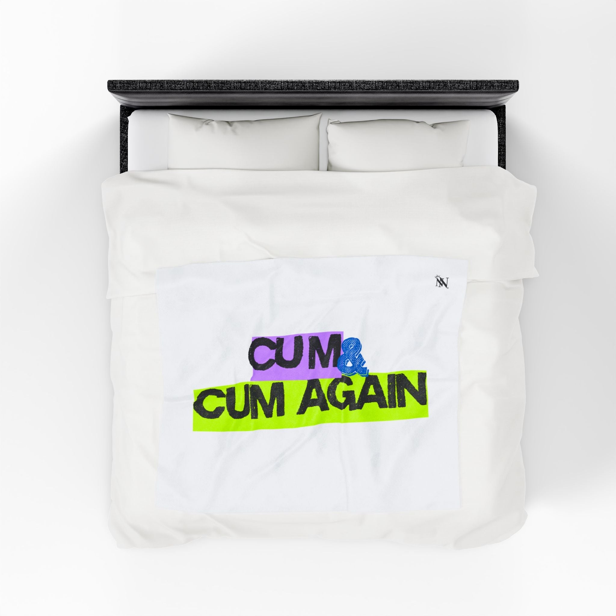Cum & Cum Again | Mix & Match Velveteen Fun-Flirty Lovers’ Blankets