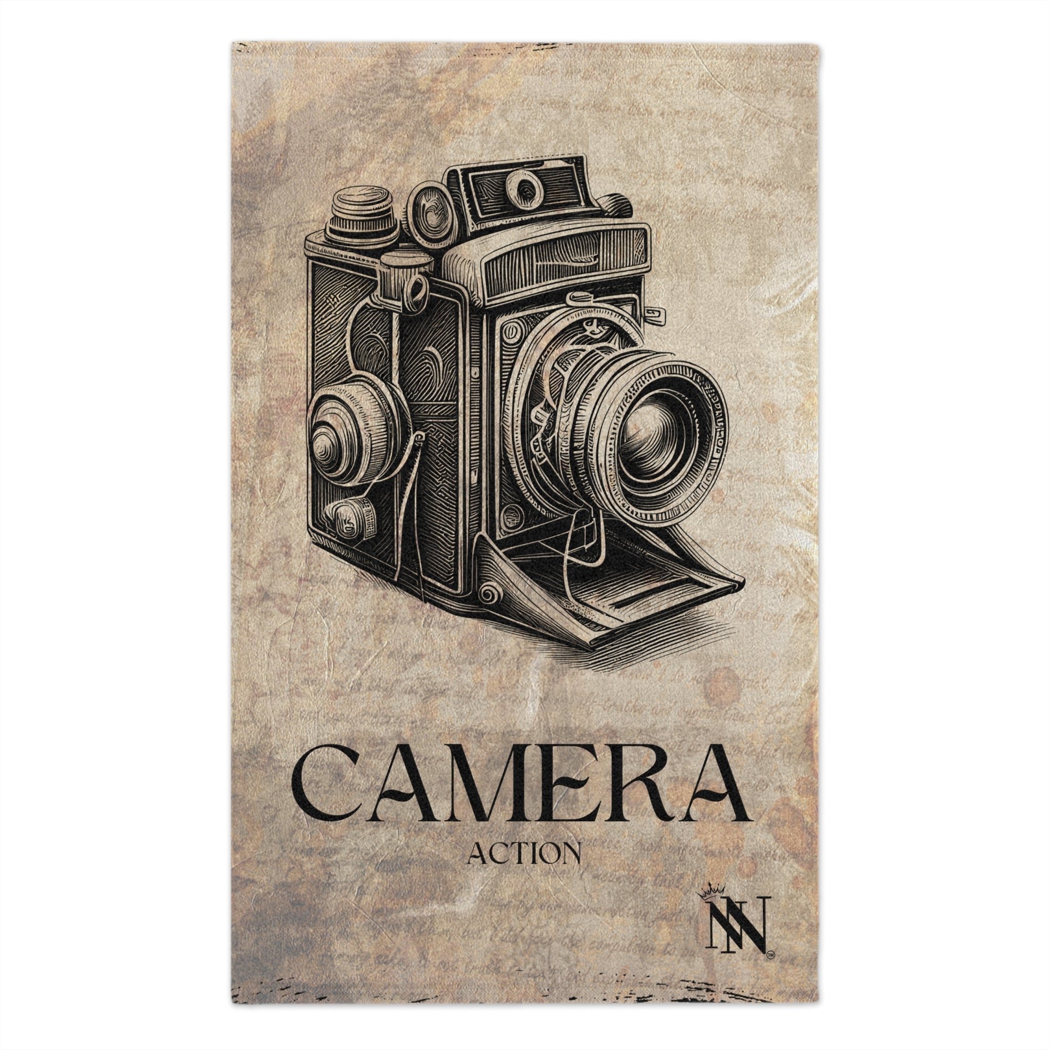 Vintage Camera Action | Mix & Match Soft Fun-Flirty Lovers’ Towels