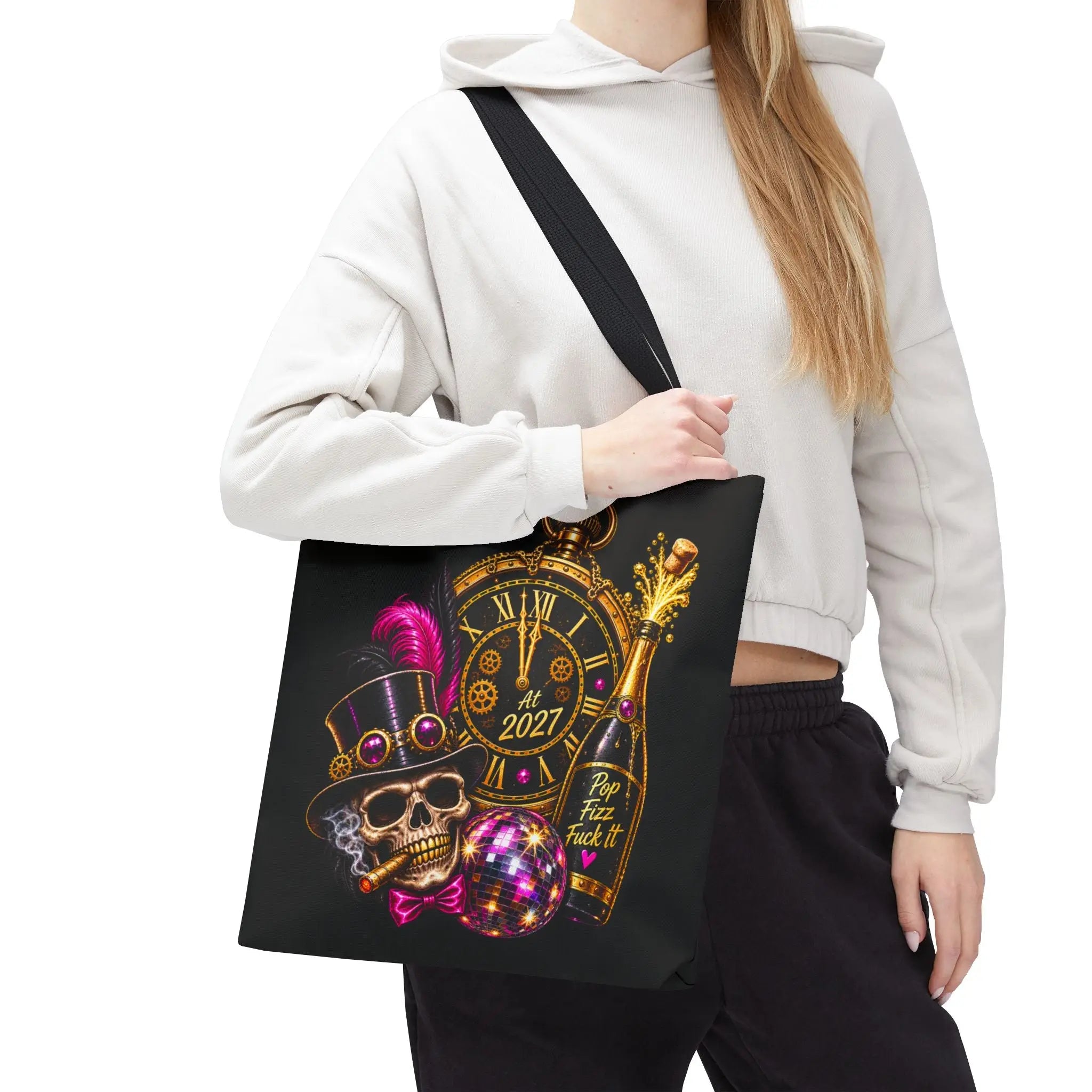 Pop Fizz Fuck It New Years | Nectar Napkins Fun-Flirty Lovers’ Totes