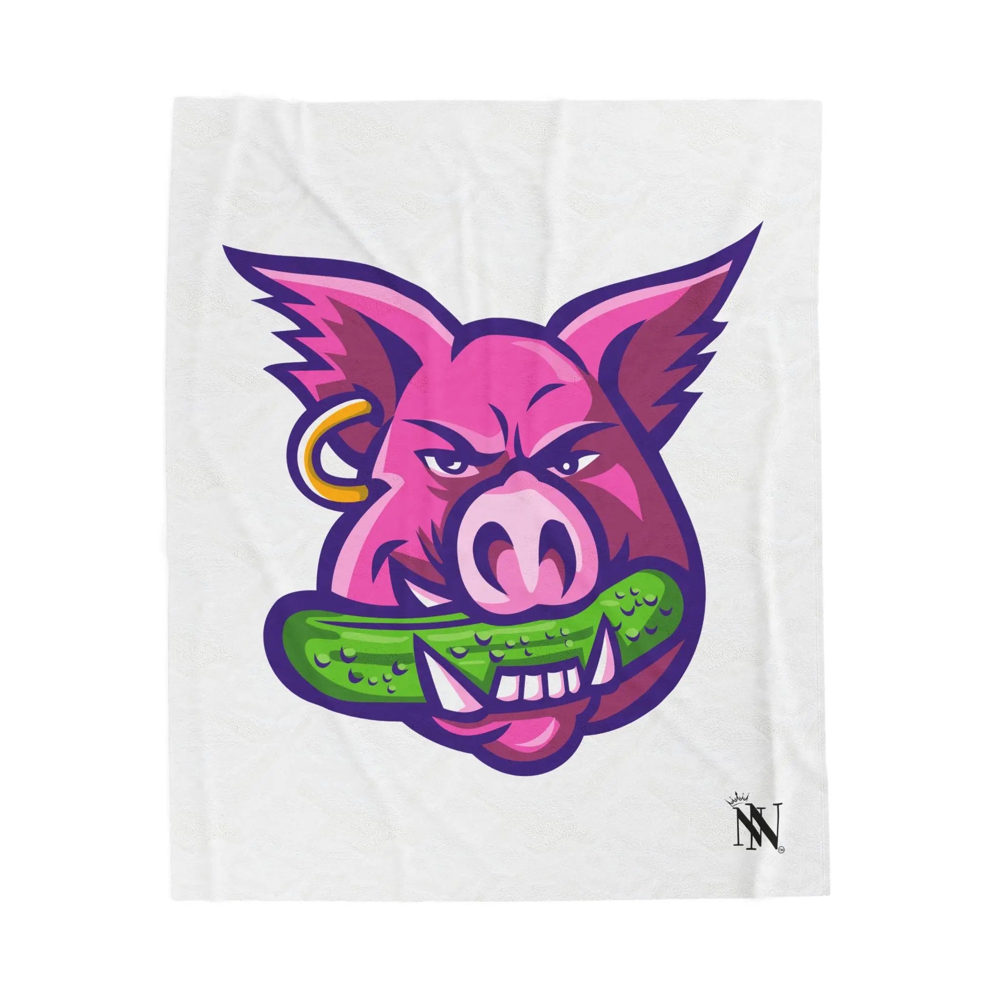 Pickle Biter | Mix & Match Velveteen Fun-Flirty Lovers’ Blankets