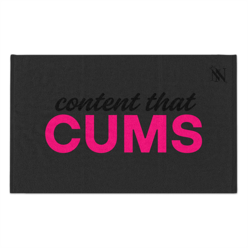Content that Cums Dark Grey | Mix & Match Soft Fun-Flirty Lovers’ Towels