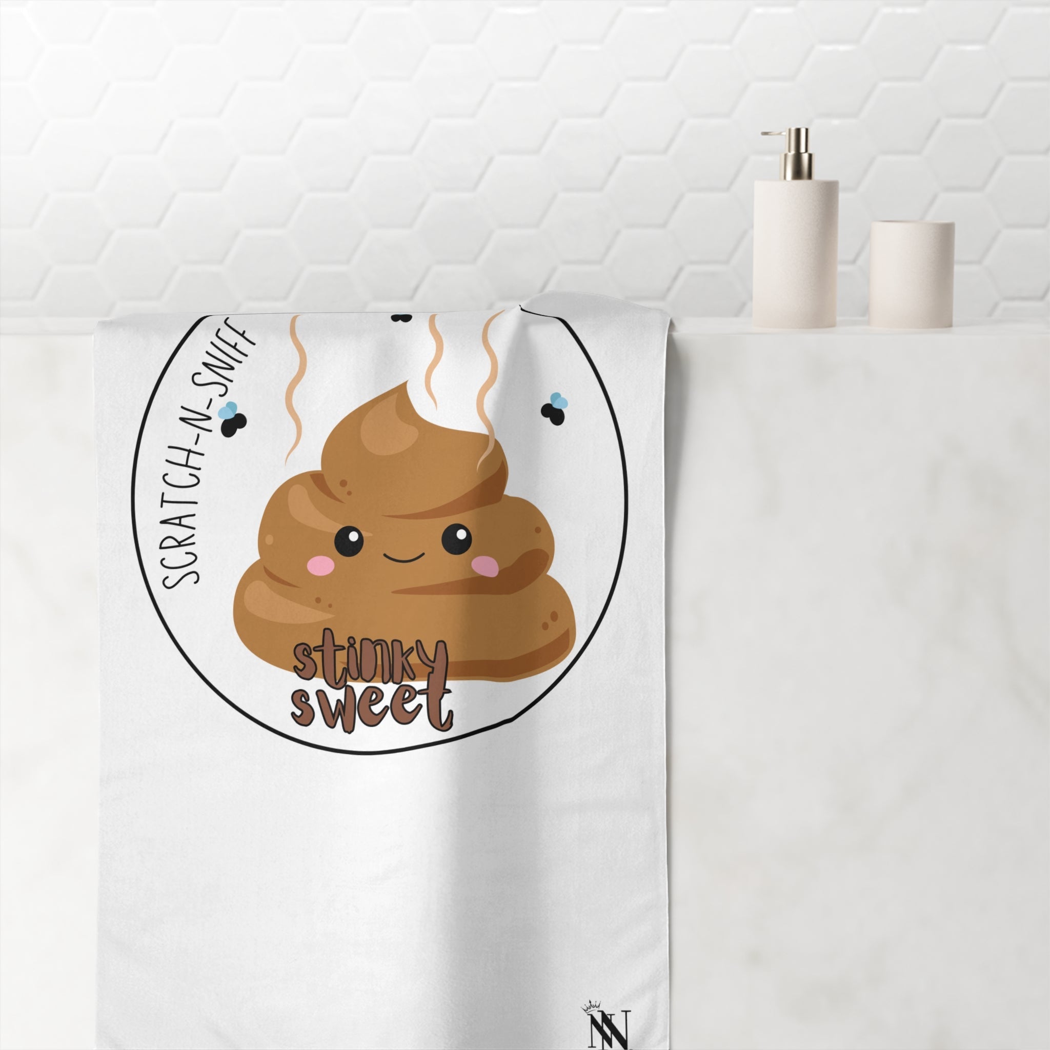 Stinky Sweet Scratch N Sniff | Mix & Match Naughty XL Fun-Flirty Lovers’ Towels