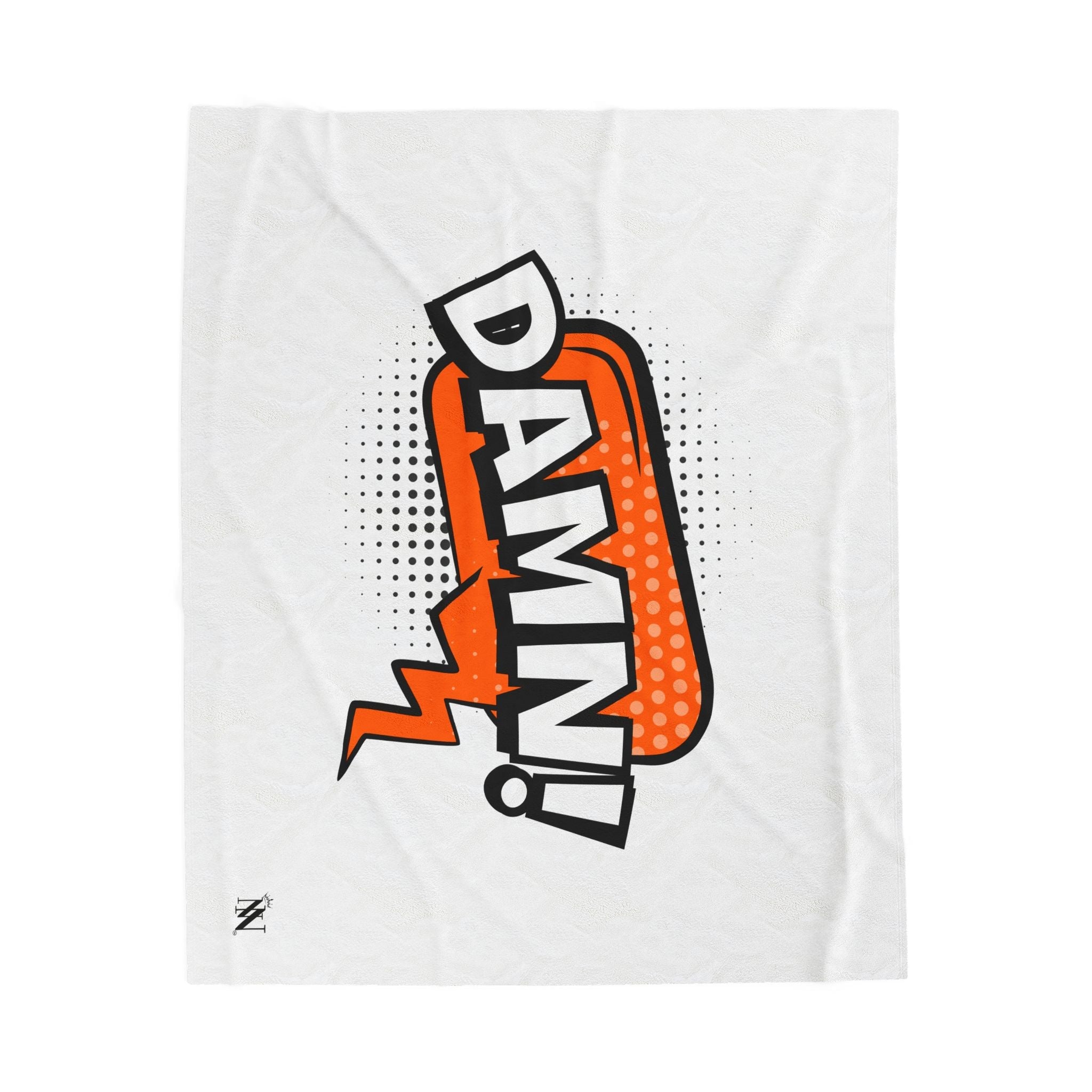 Thinking Damn! Cartoon Fun | Mix & Match Velveteen Fun-Flirty Lovers’ Blankets