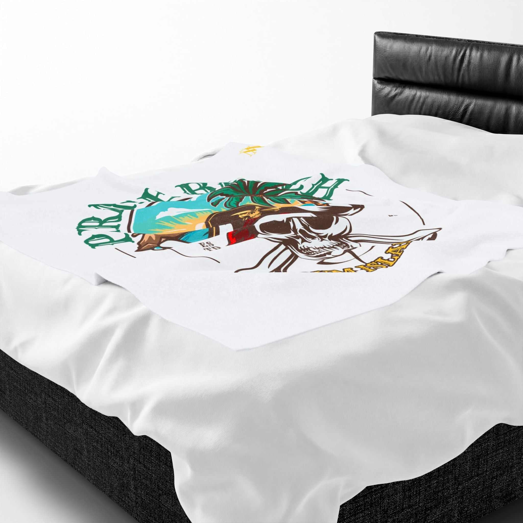 Cum Island Pirate Beach Couple Romantic Gifts Silky Soft Love Blanket