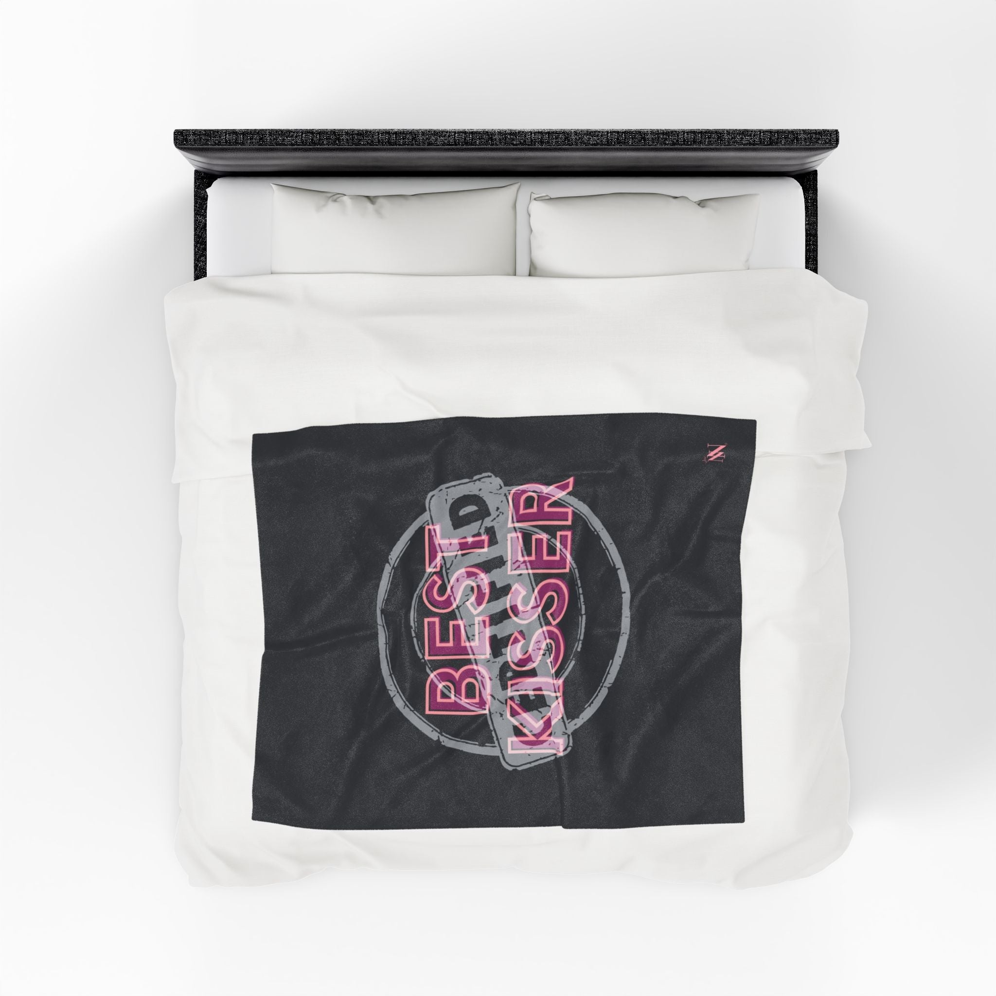 Certified: Best Kisser | Mix & Match Velveteen Fun-Flirty Lovers’ Blankets