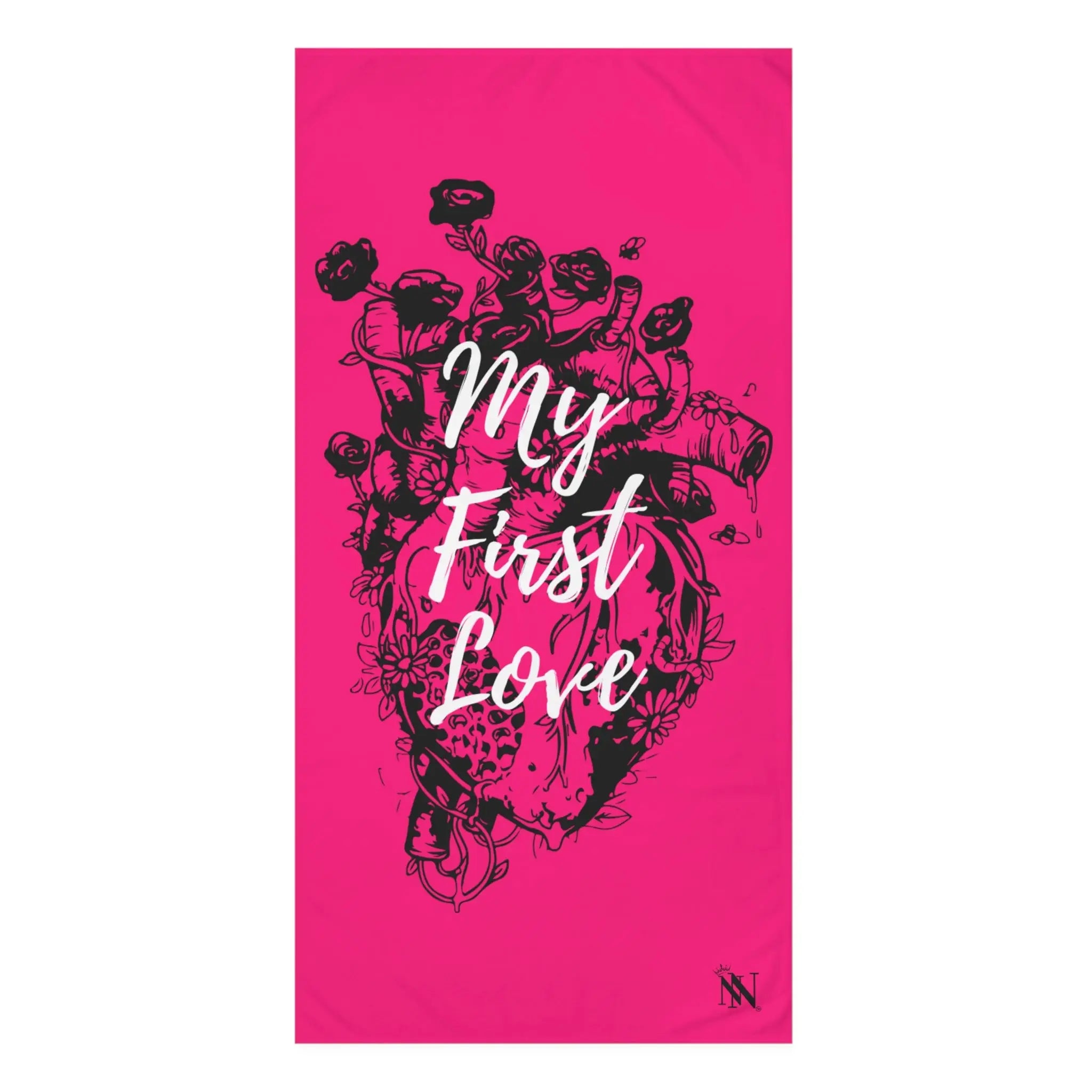 My First Love Real Heart & Flowers | Nectar Napkins XL Fun-Flirty Lovers’ Towels