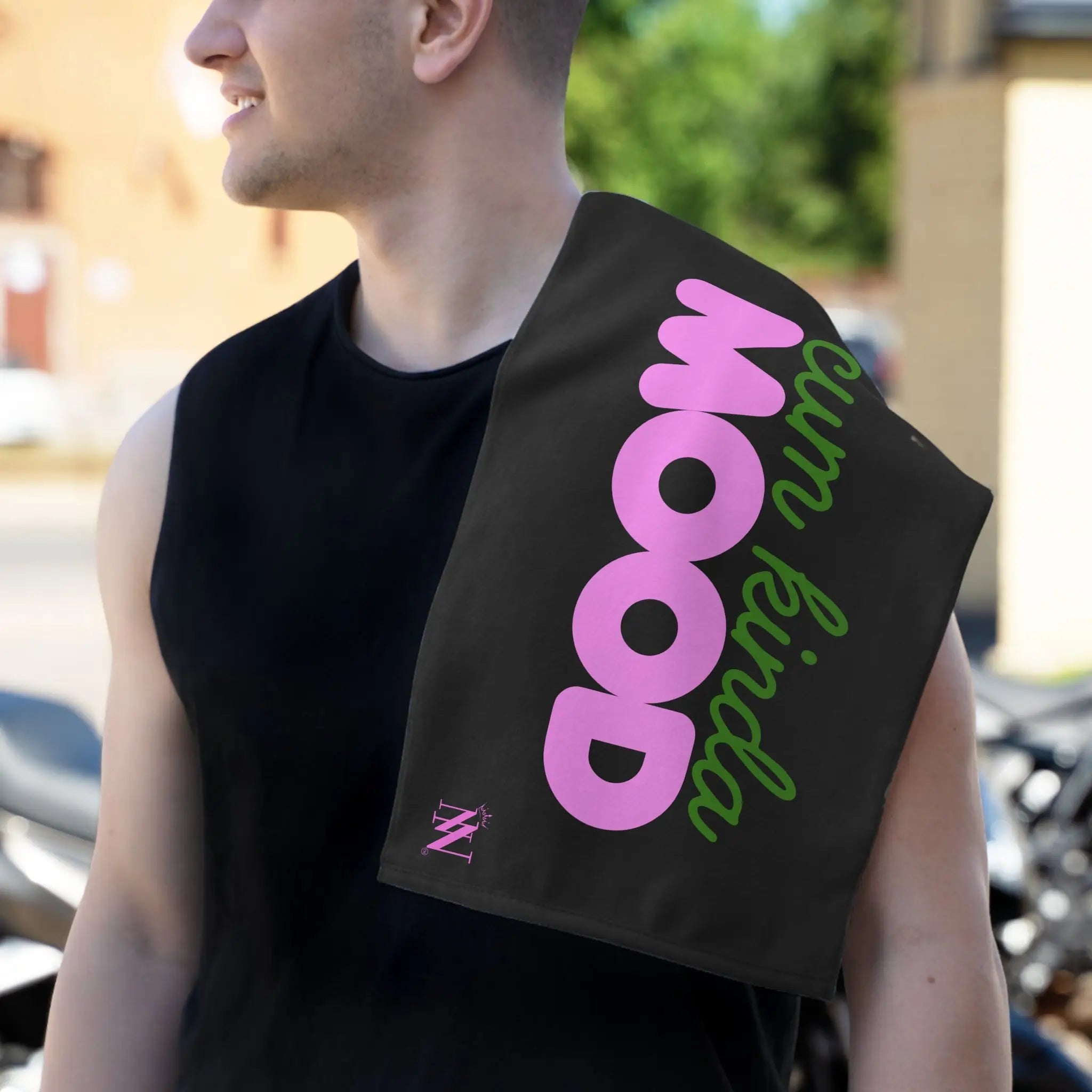 Cum Kinda Mood Black | Mix & Match Soft Fun-Flirty Lovers’ Towels