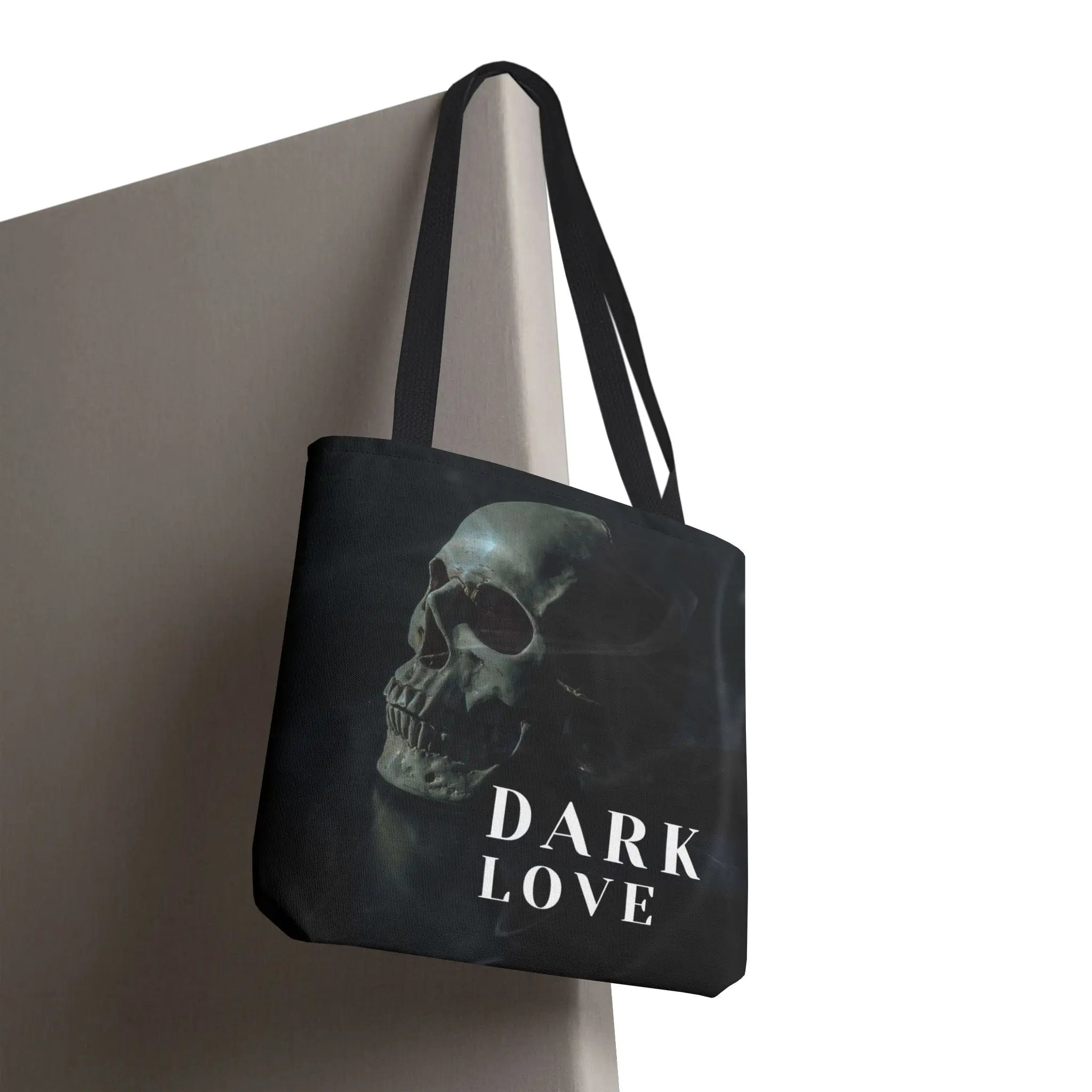 Dark Love Skull Photograph Tote Bag