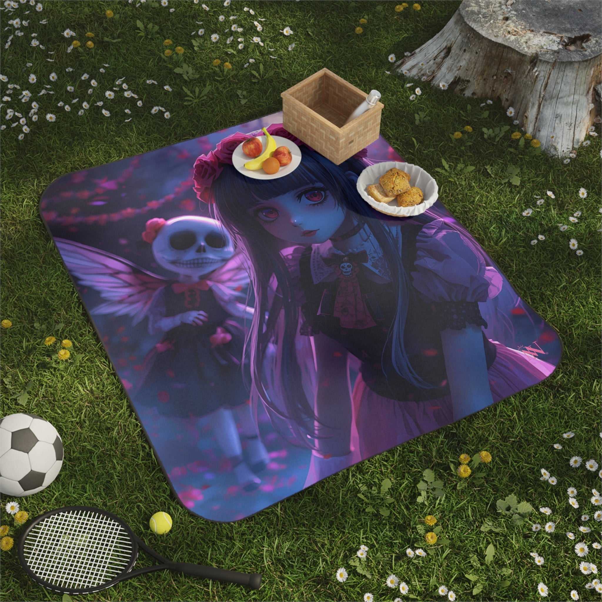 Anime Zombie Girl | Mix Match Fun-Flirty Lovers’ Water-Resistant Blankets