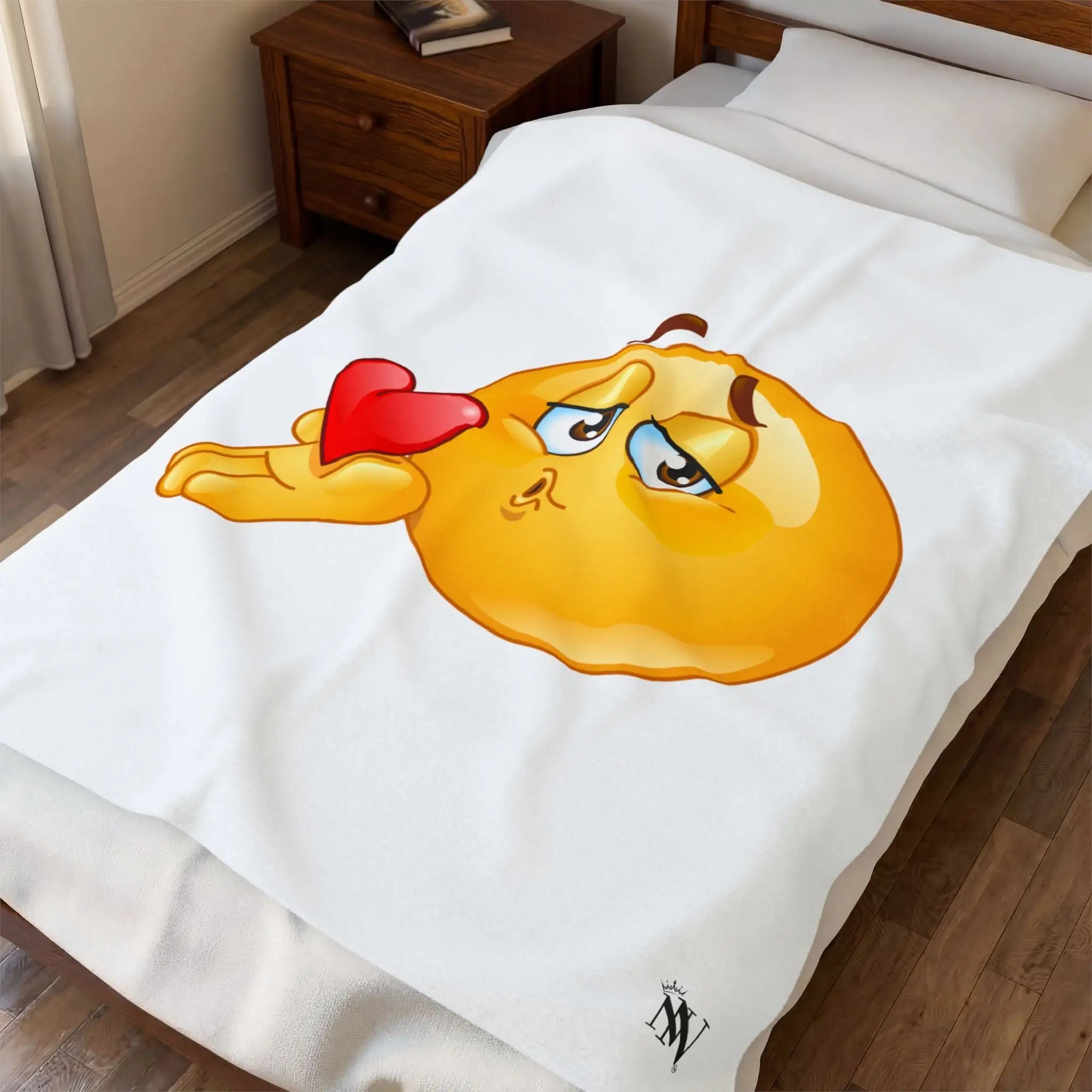 Blow Me a Kiss Emoji Blanket