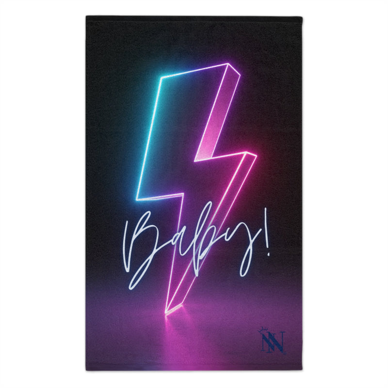 Electric Baby! Graphic | Mix & Match Soft Fun-Flirty Lovers’ Towels