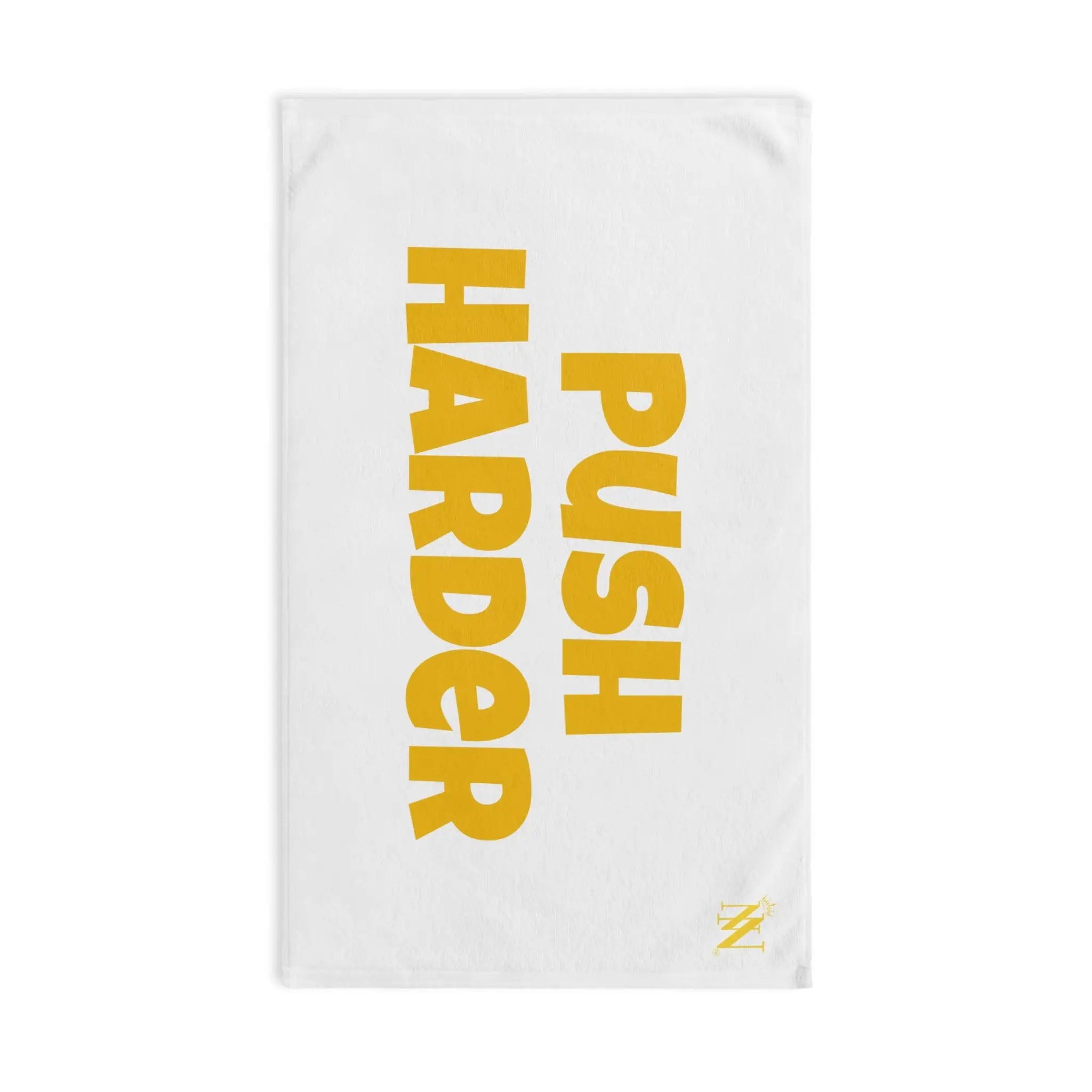 Push Harder Yellow | Mix & Match Original Fun-Flirty Lovers’ Towels