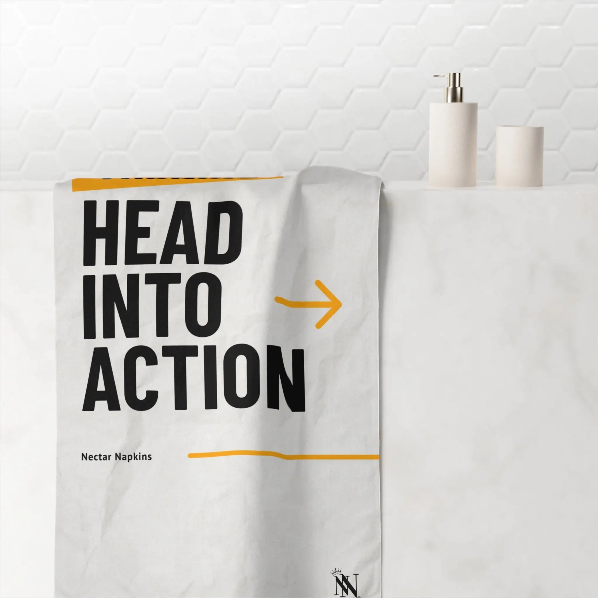 Turning Head into Action Extra Large Sex Towel
