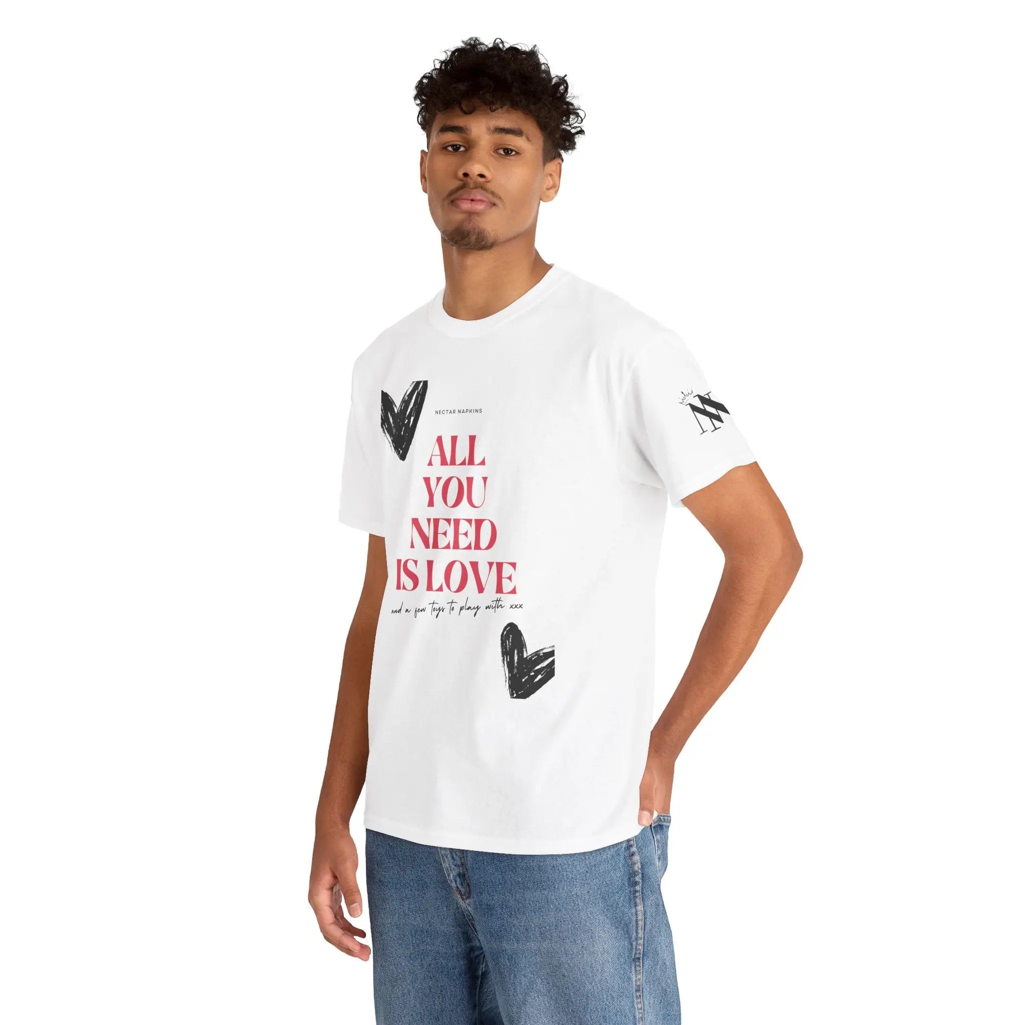 All You Need Is Love | Mix & Match 100% Cotton Unisex Fun-Flirty Lovers’ Tees