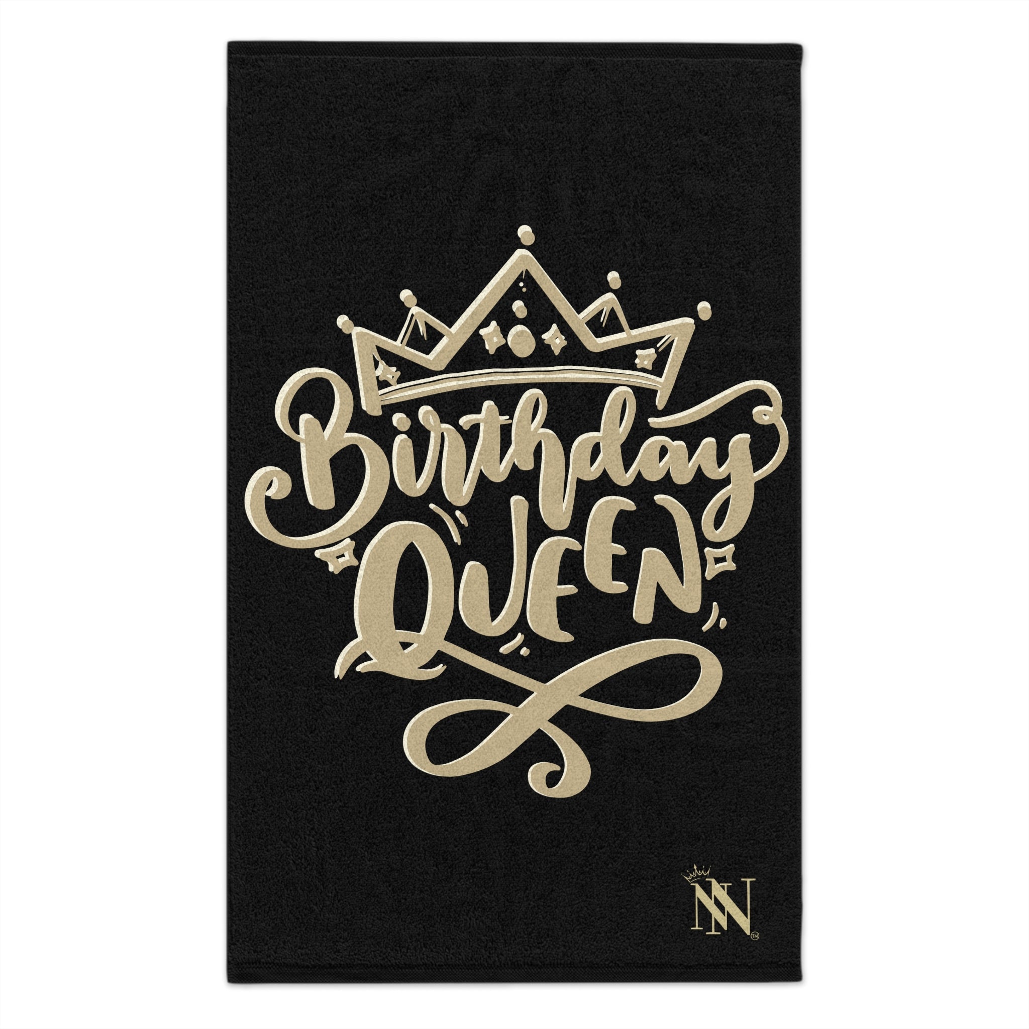 Gold Crown Birthday Queen | Mix & Match Soft Fun-Flirty Lovers’ Towels
