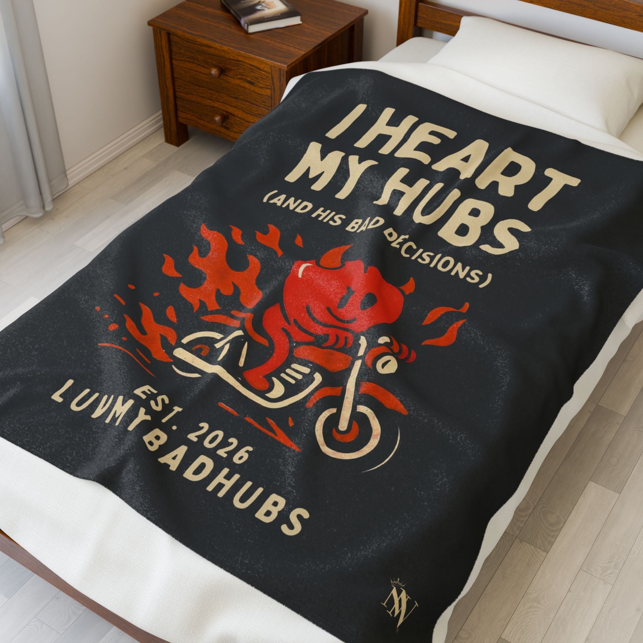 I Heart My Hubs | Mix & Match Soft Fun-Flirty Lovers’ Blankets