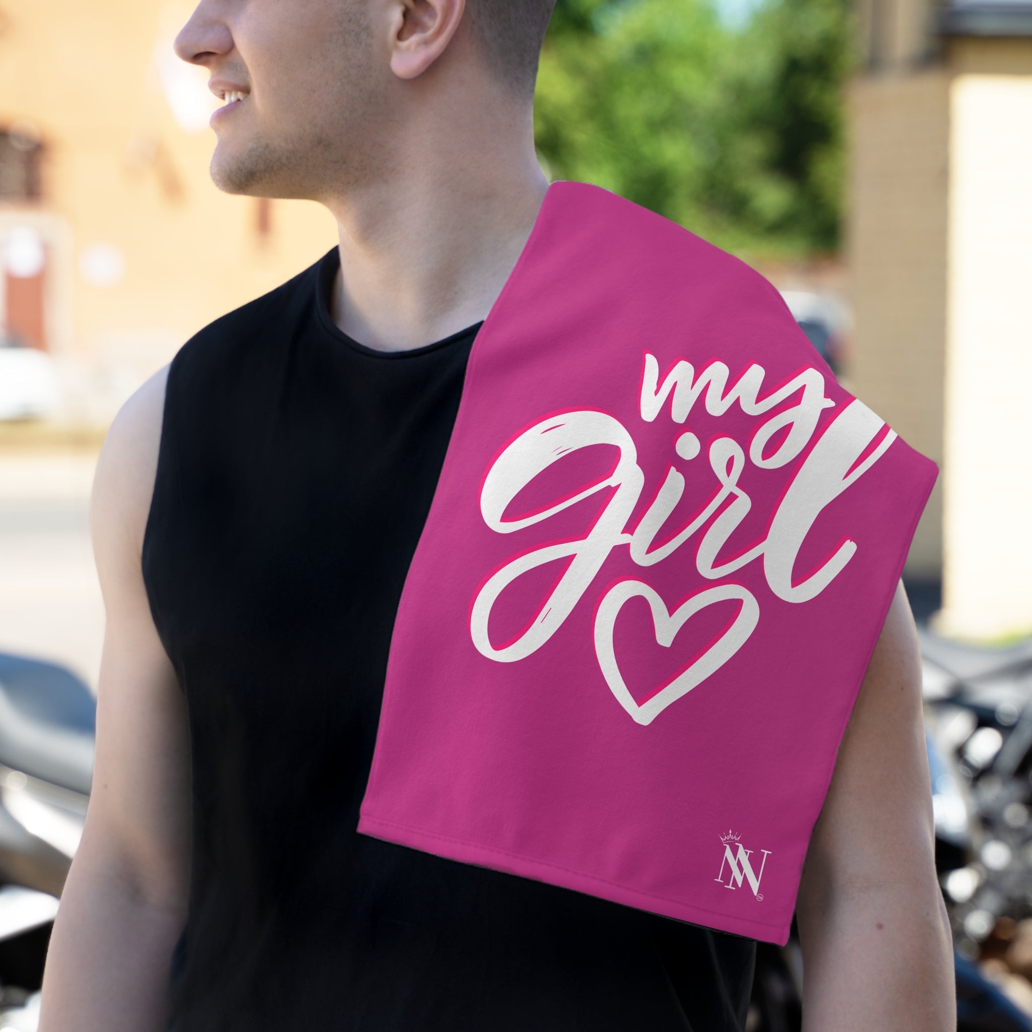 My Girl Dark Pink | Mix & Match Soft Fun-Flirty Lovers’ Towels