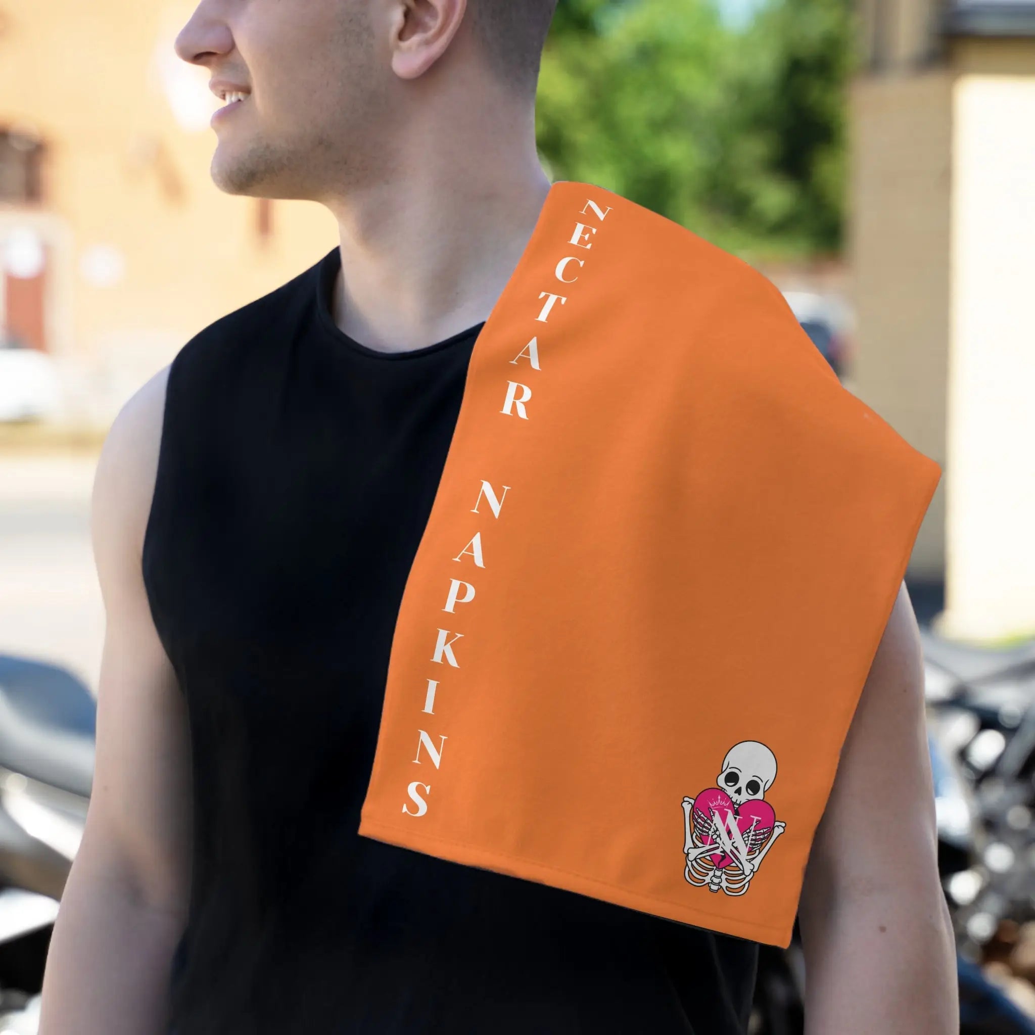 Nectar Napkins Brand Crusta Bright Orange Sex Towel