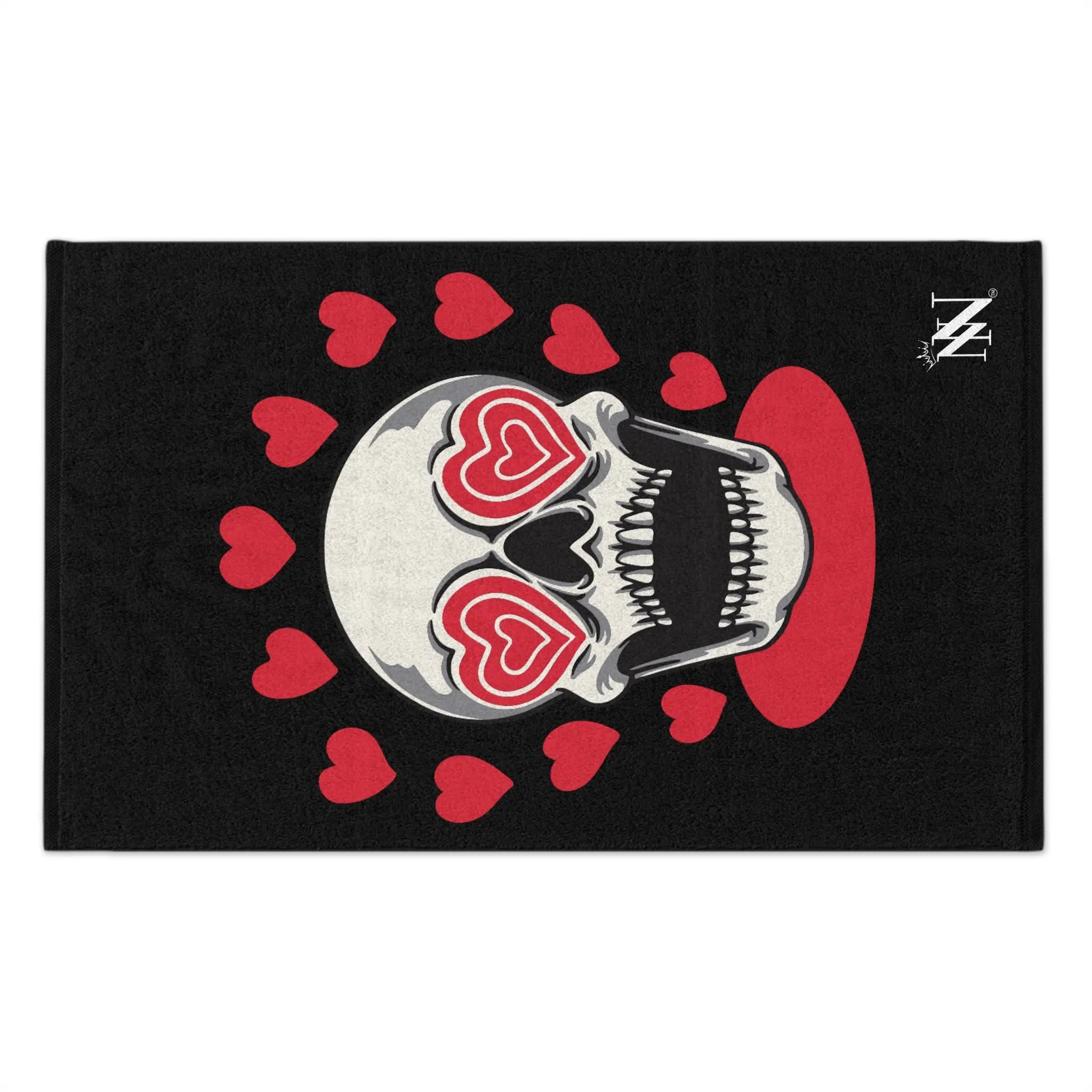 Seeing Hearts Skull Sex Towel