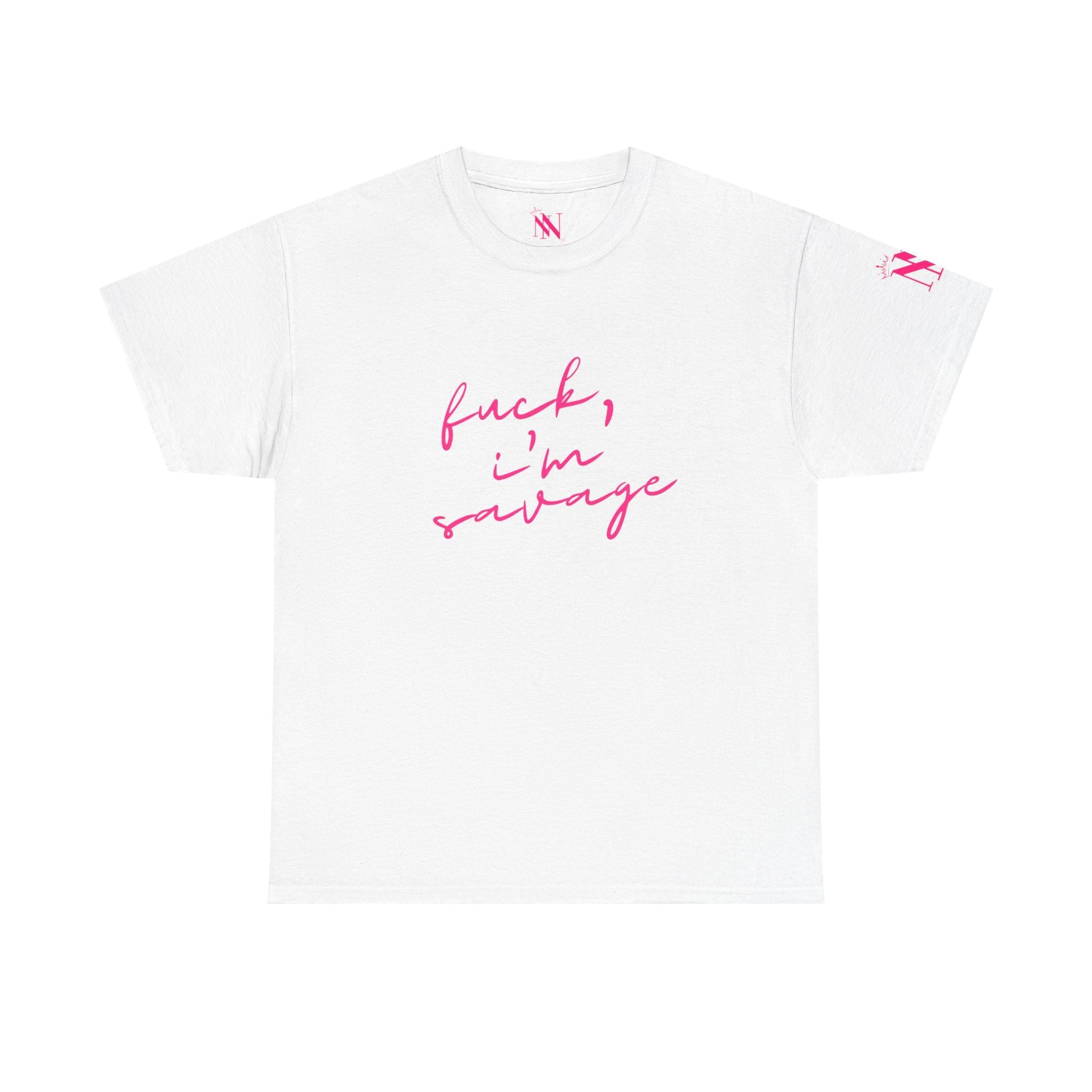 Fuck I’m Savage | Mix & Match 100% Cotton Unisex Fun-Flirty Lovers’ Tees