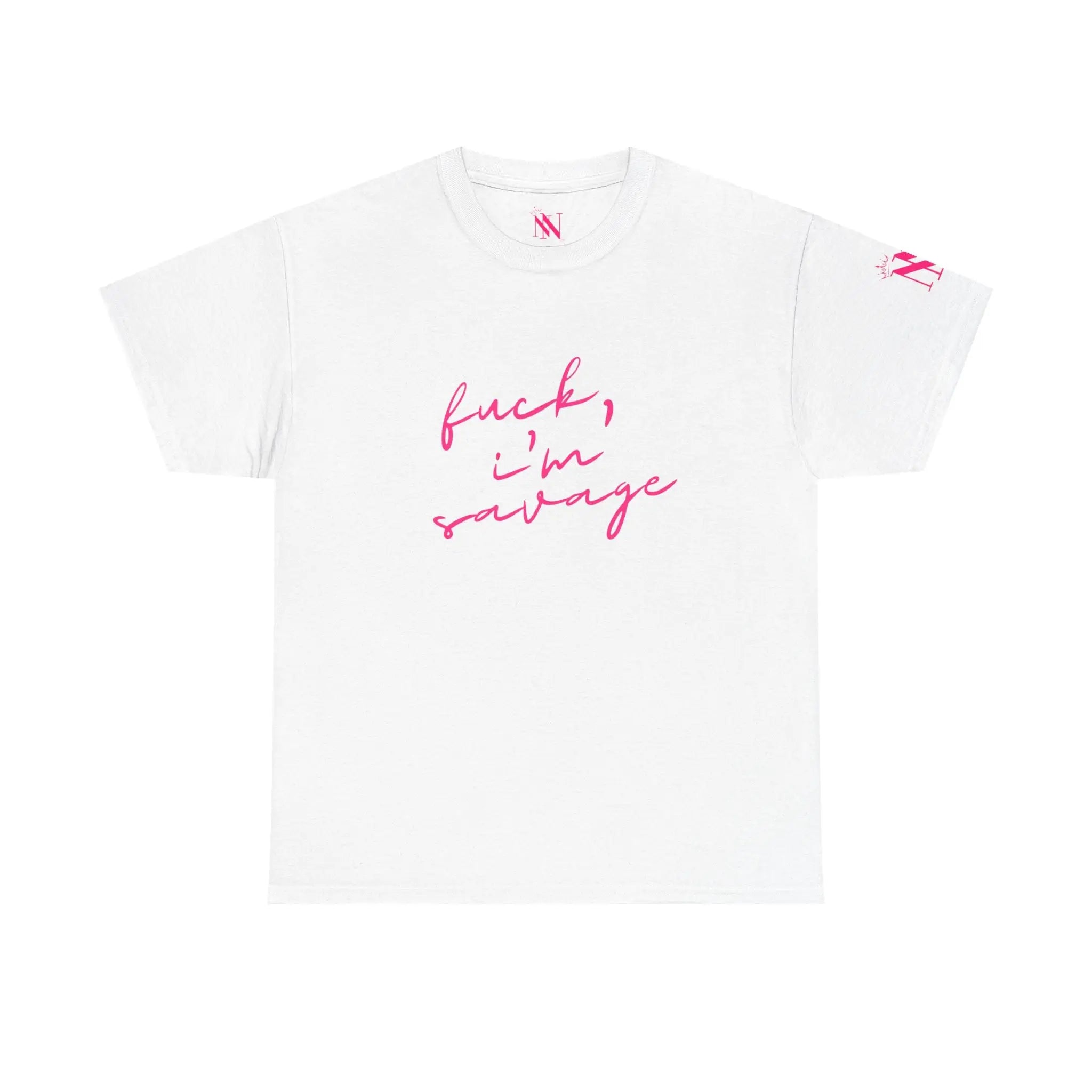 Fuck I’m Savage | Mix & Match 100% Cotton Unisex Fun-Flirty Lovers’ Tees
