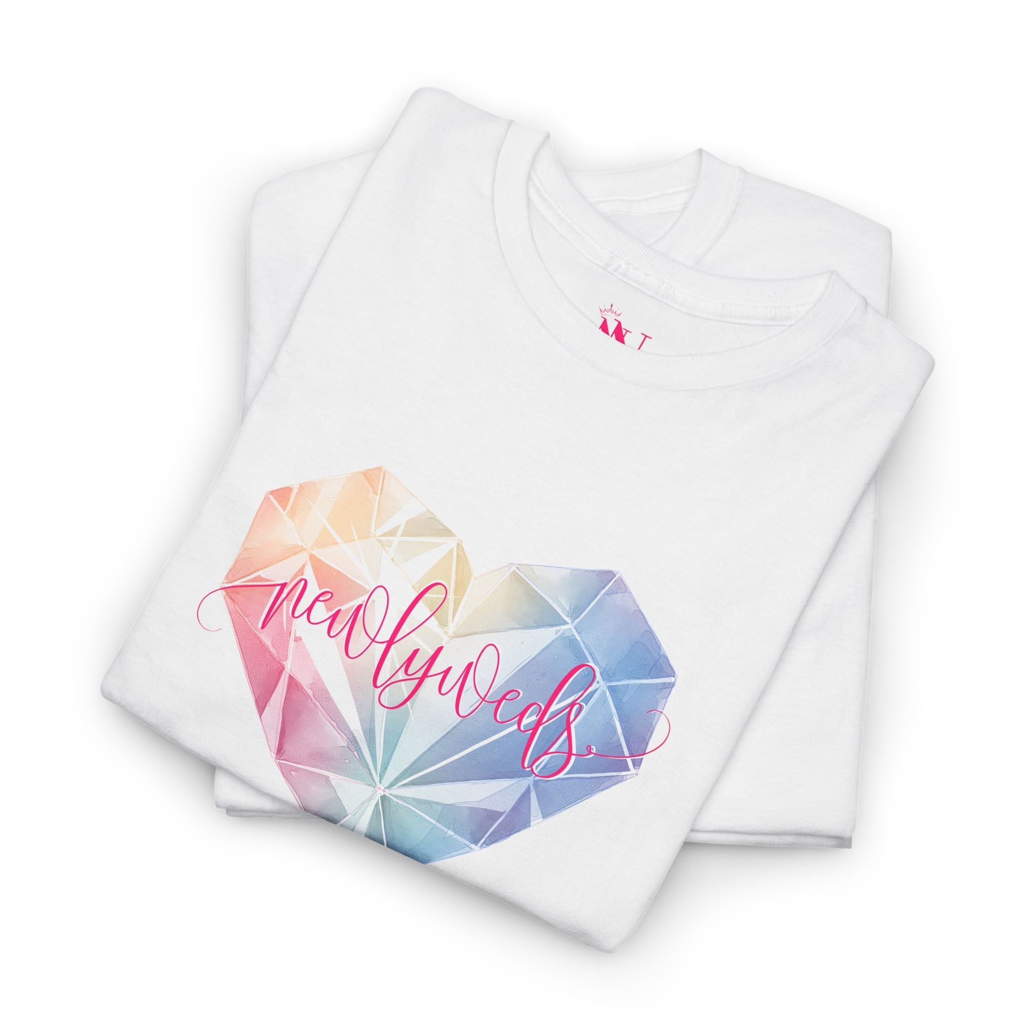 Newlyweds Diamond Heart | Mix & Match 100% Cotton Unisex Fun-Flirty Lovers’ Tees