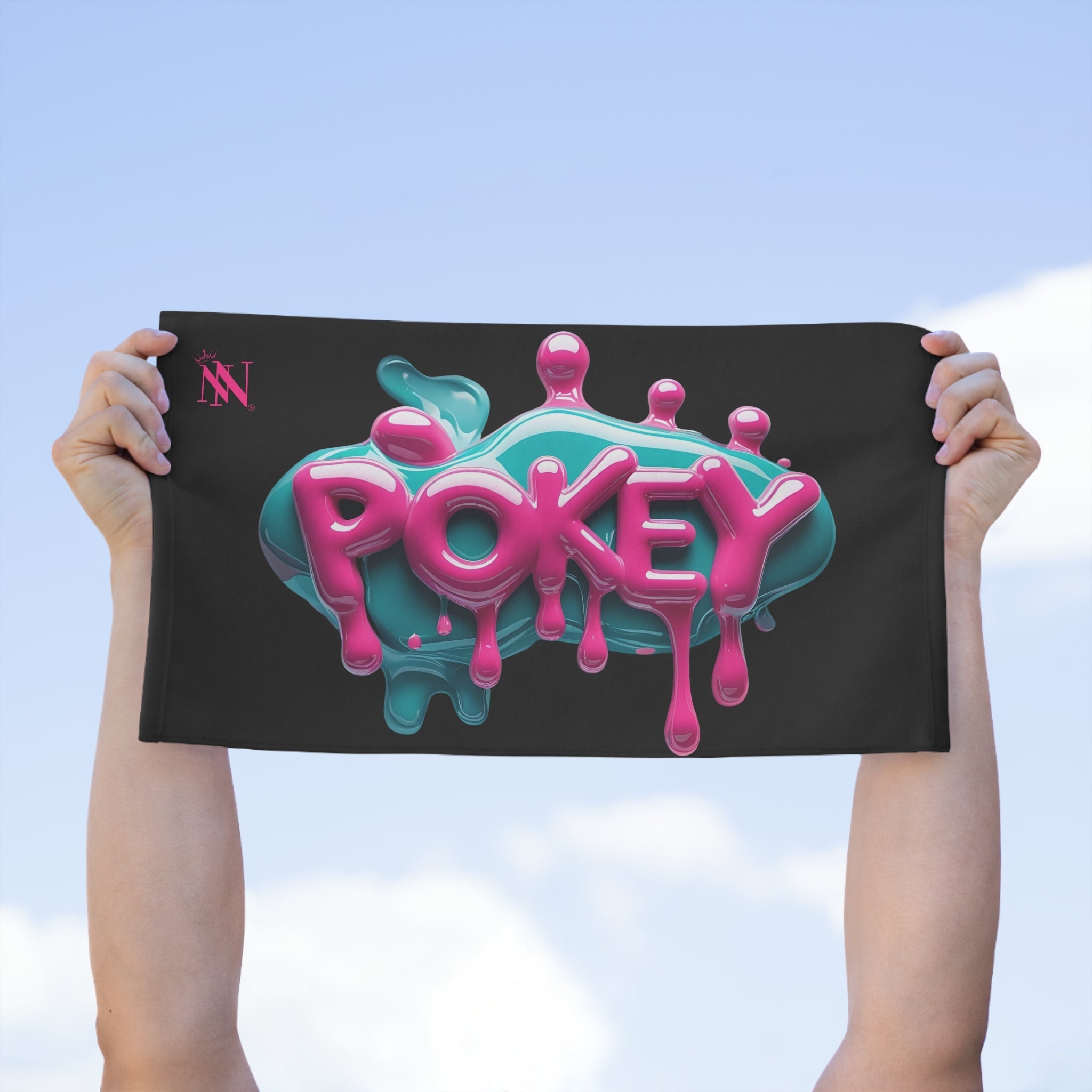 Dripping Pokey Black | Mix & Match Soft Fun-Flirty Lovers’ Towels