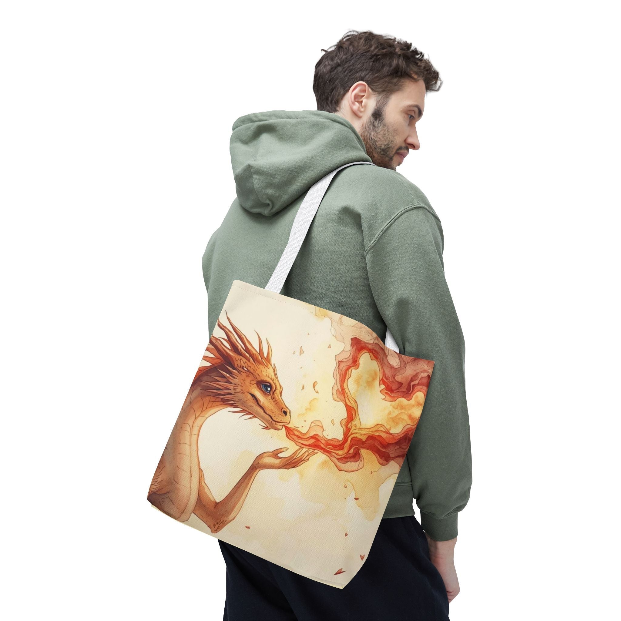 She Breathes Fire Dragon Fantasy | Mix & Match Fun-Flirty Loversā Totes
