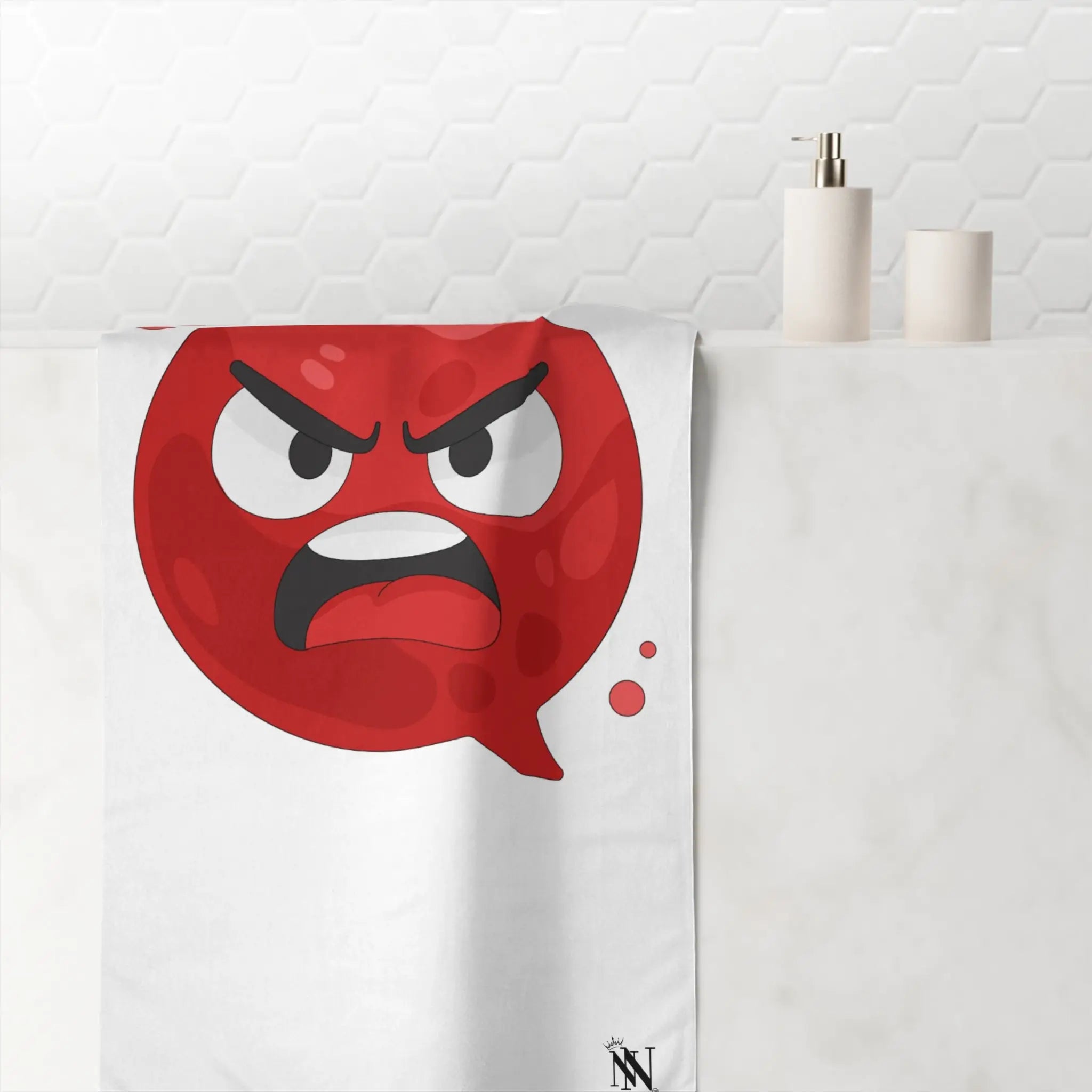 Just Angry Emoji Extra Large Towel
