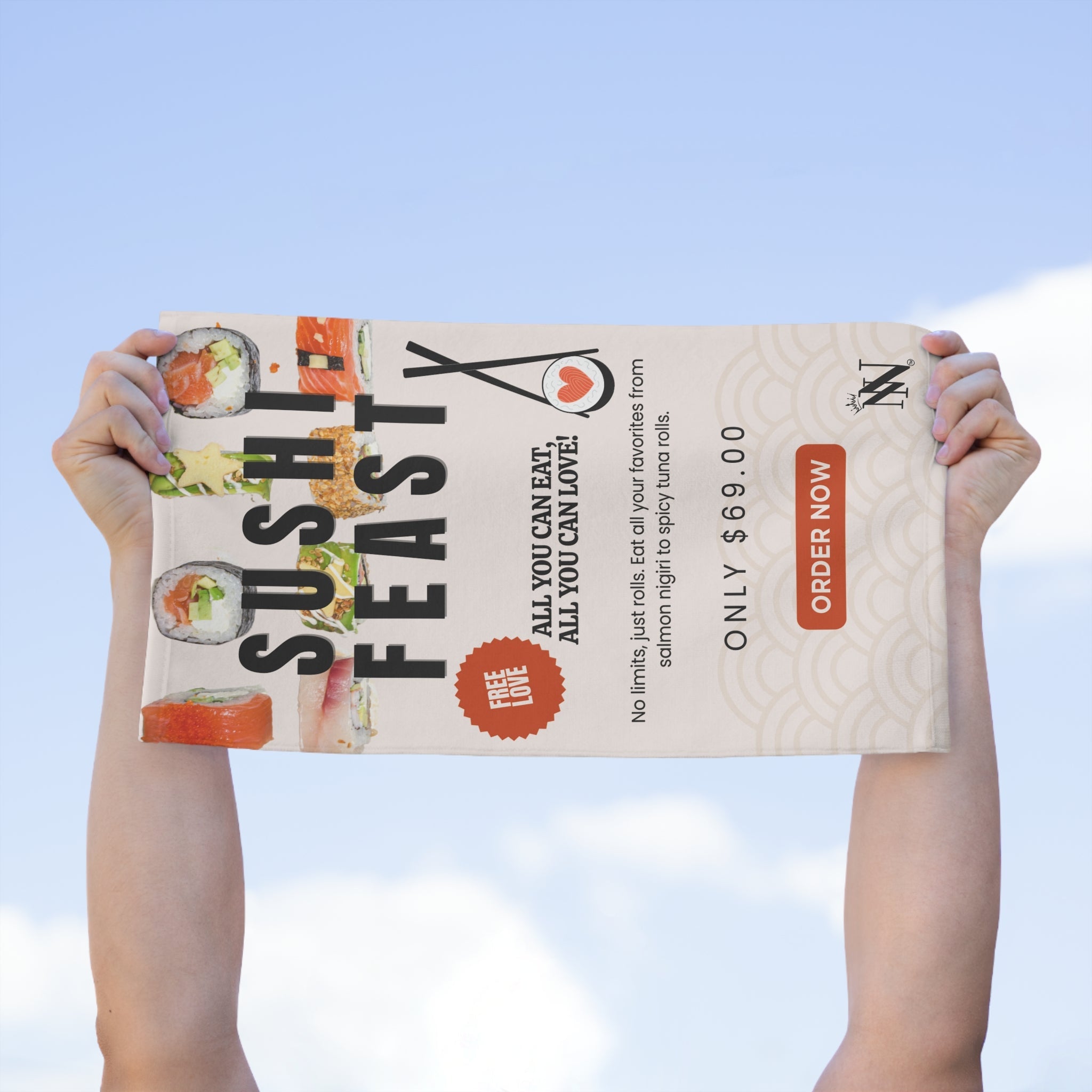 Sushi Feast | Mix & Match Soft Fun-Flirty Lovers’ Towels