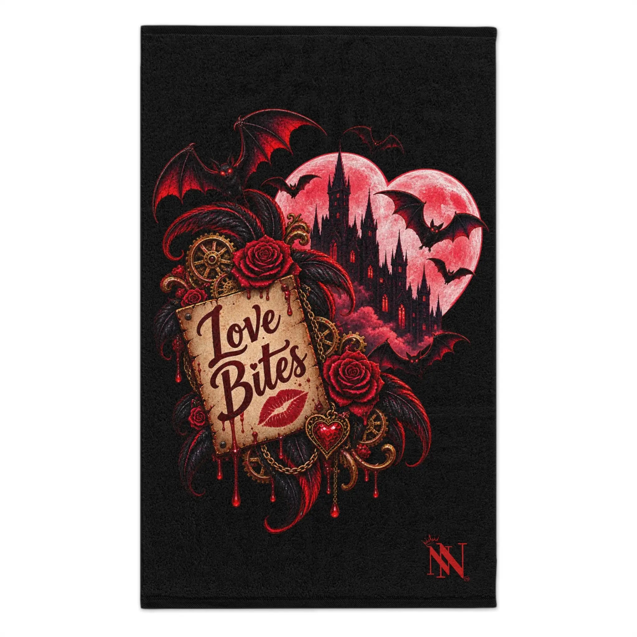 Love Bites Moon Bats | Nectar Napkins Fun-Flirty Lovers’ Towels