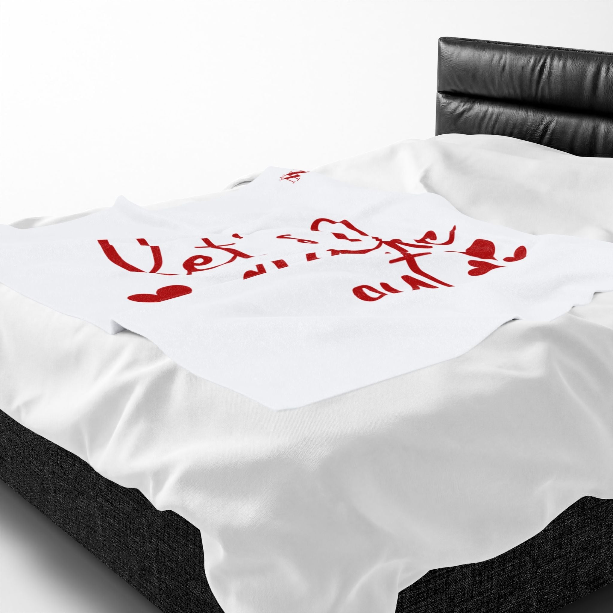 Let’s Make Out Hearts Blanket