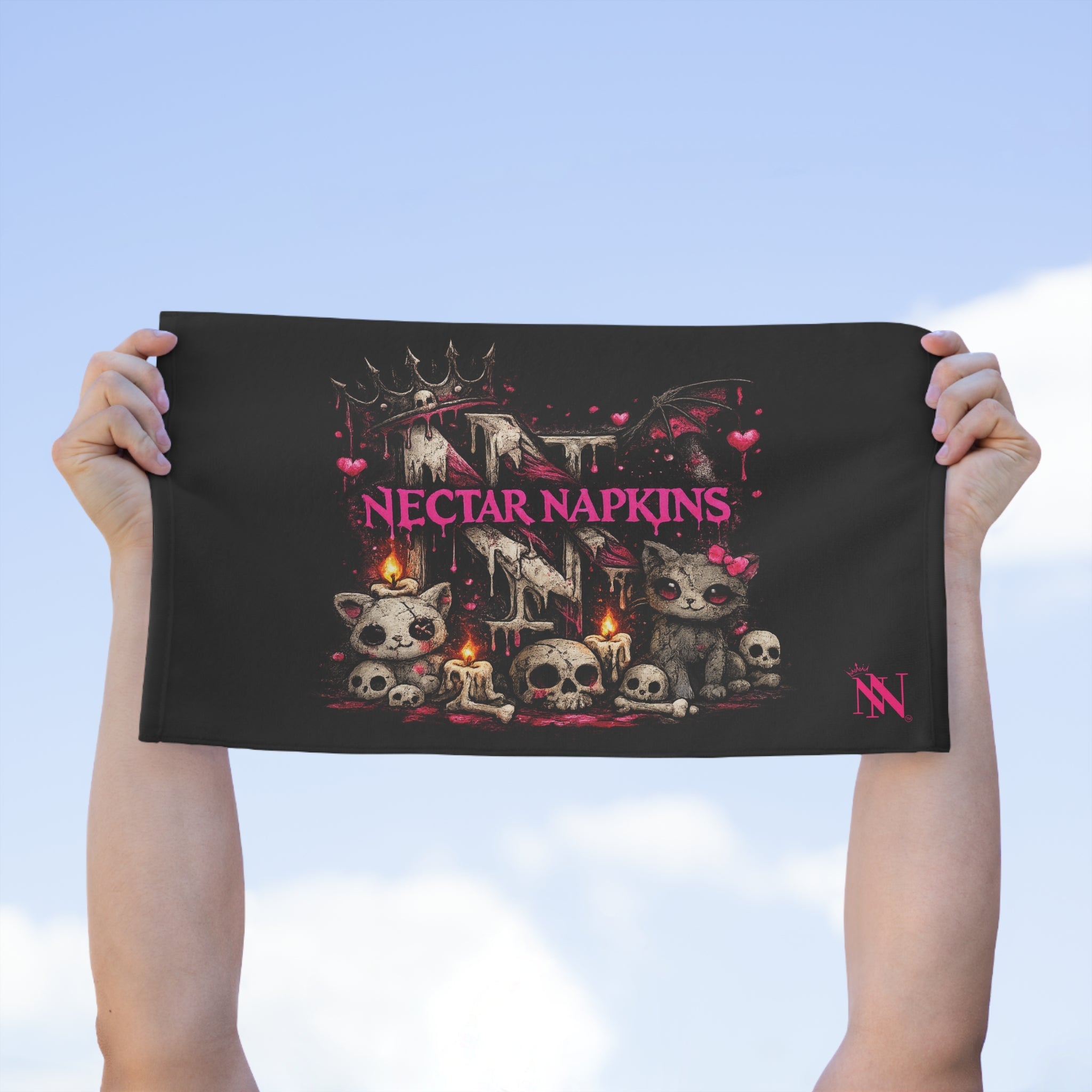 Nectar Napkins Gothic Kitty Sex Towel