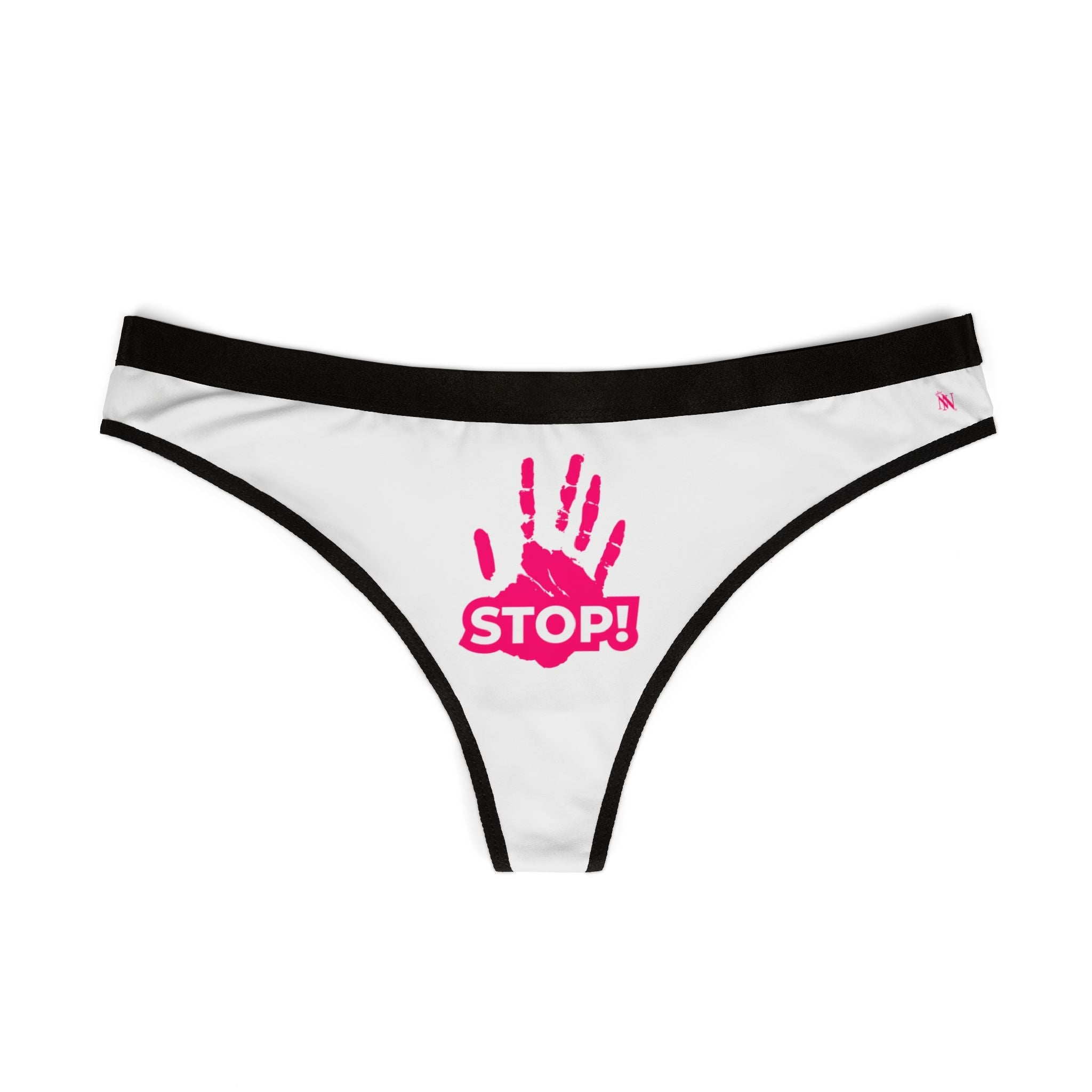 Stop! Handprint | Mix & Match Women’s Fun-Flirty Lovers’ Thongs