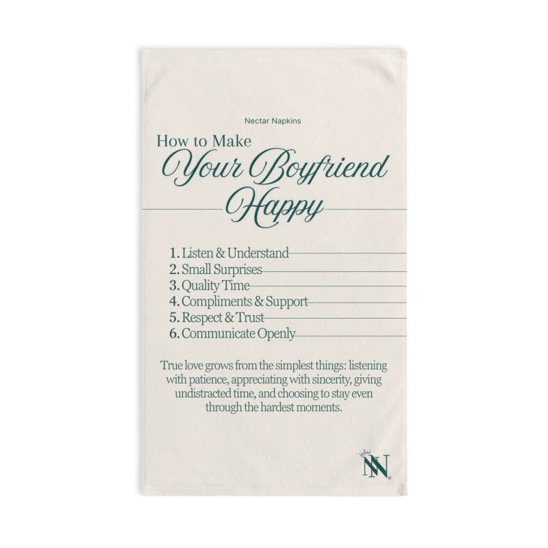 How to Make Your Boyfriend Happy Classic Large Super Soft Flirty Lovers’ Sex Towels